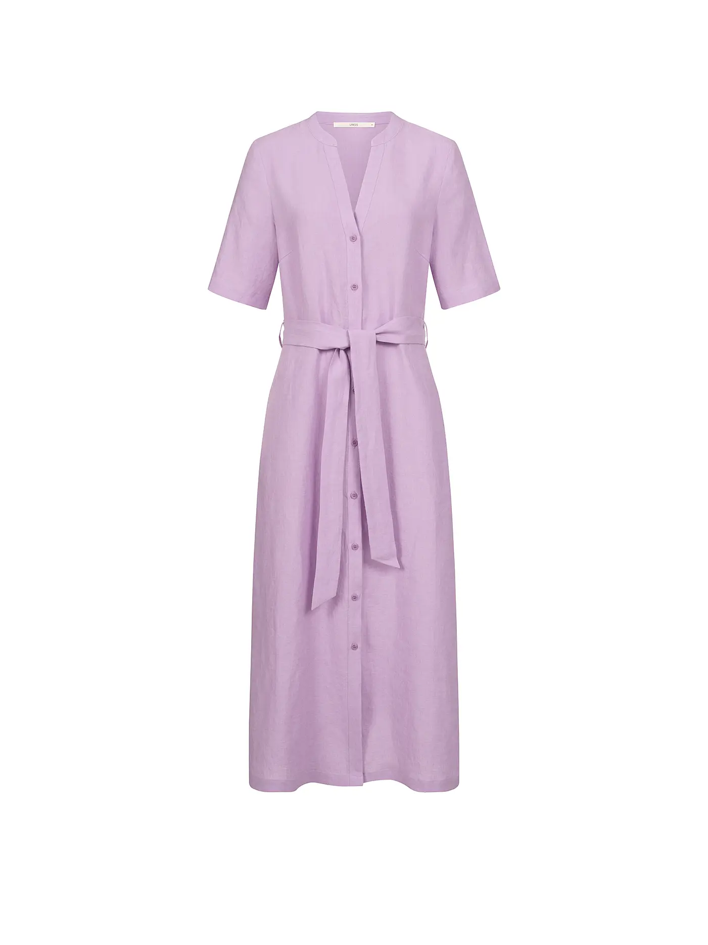 LANIUS | Leinenkleid  | lila