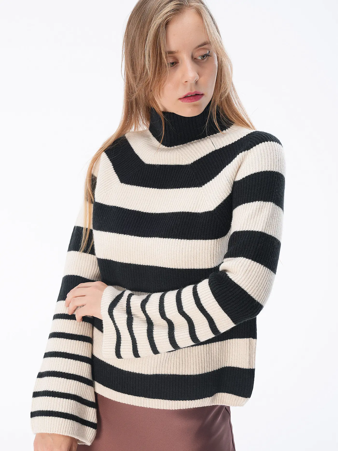 LANIUS | Rollkragenpullover | schwarz