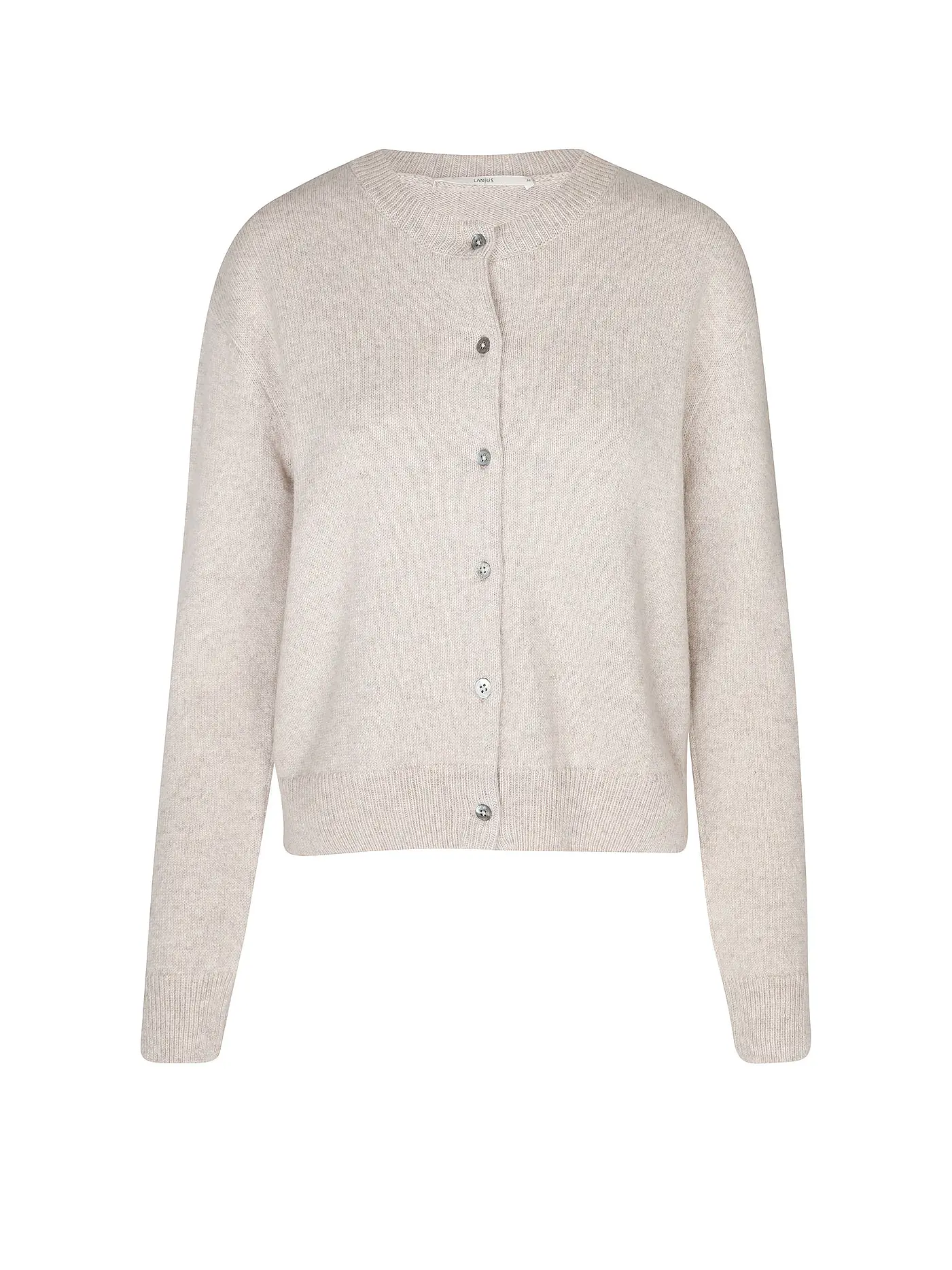 LANIUS | Strickjacke Boxy Fit | beige