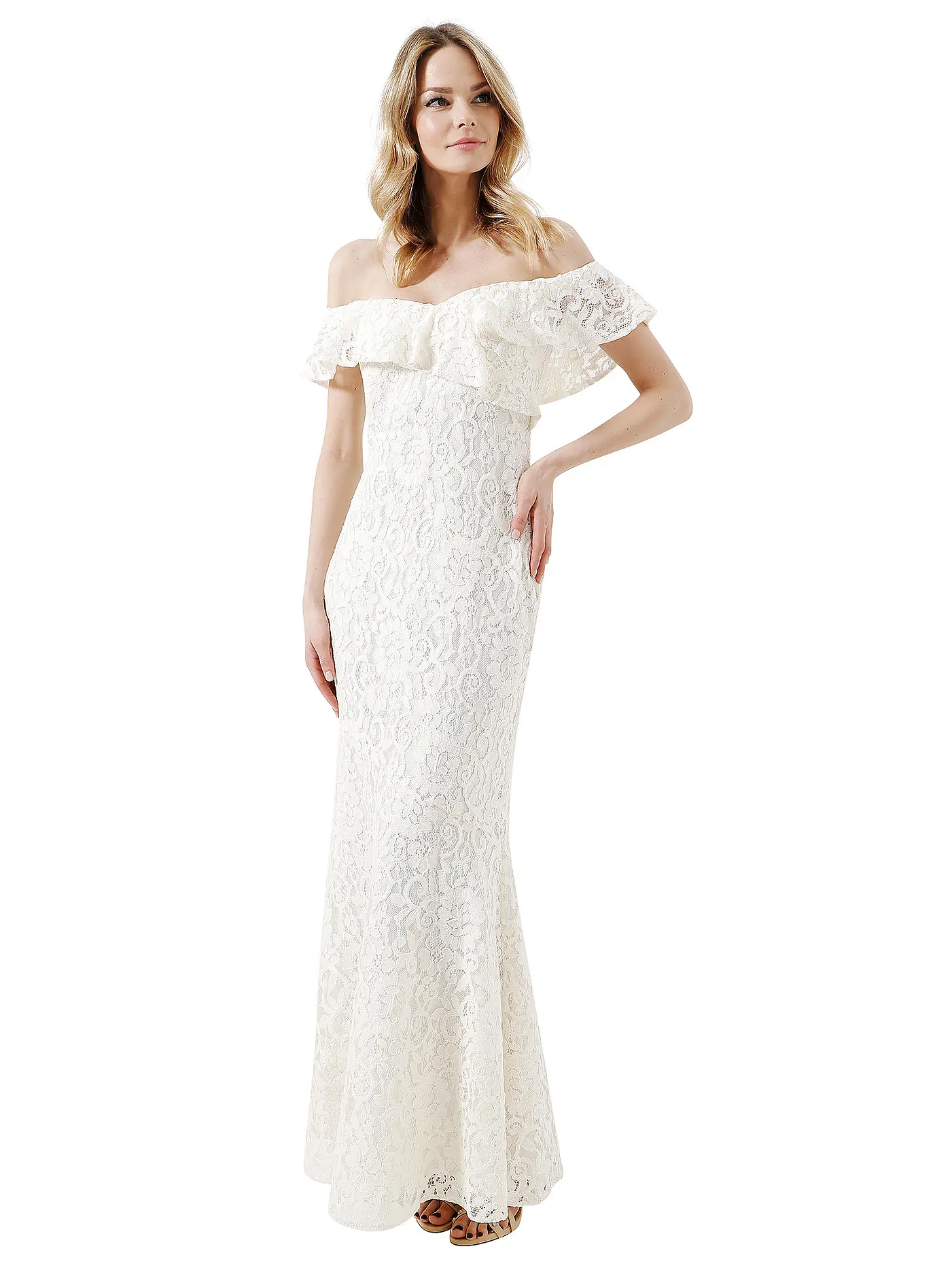 LAUREN RALPH LAUREN | Abendkleid "Radley" | beige
