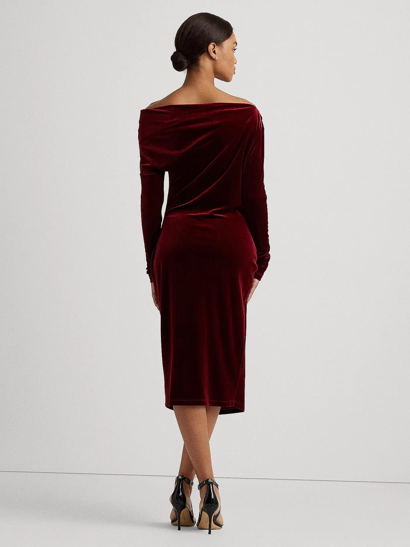 LAUREN RALPH LAUREN | Cocktailkleid LENDIVA | dunkelrot