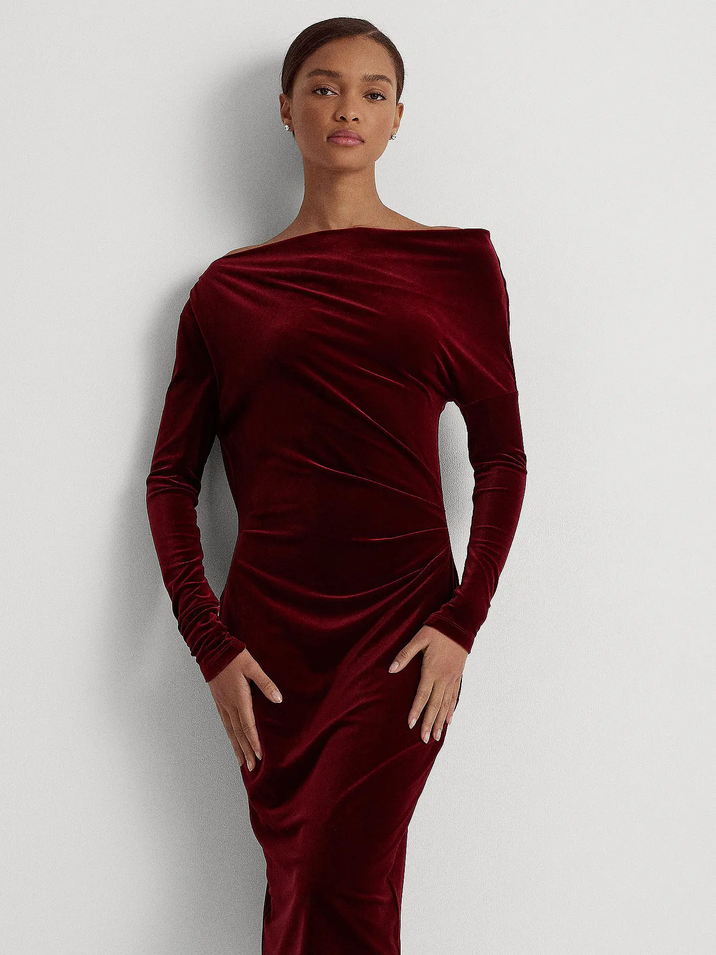 LAUREN RALPH LAUREN | Cocktailkleid LENDIVA | dunkelrot
