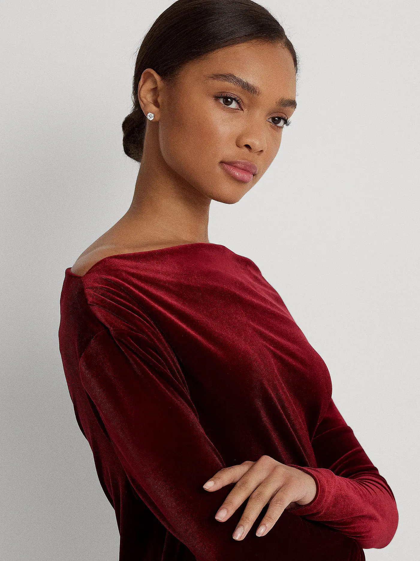 LAUREN RALPH LAUREN | Cocktailkleid LENDIVA | dunkelrot