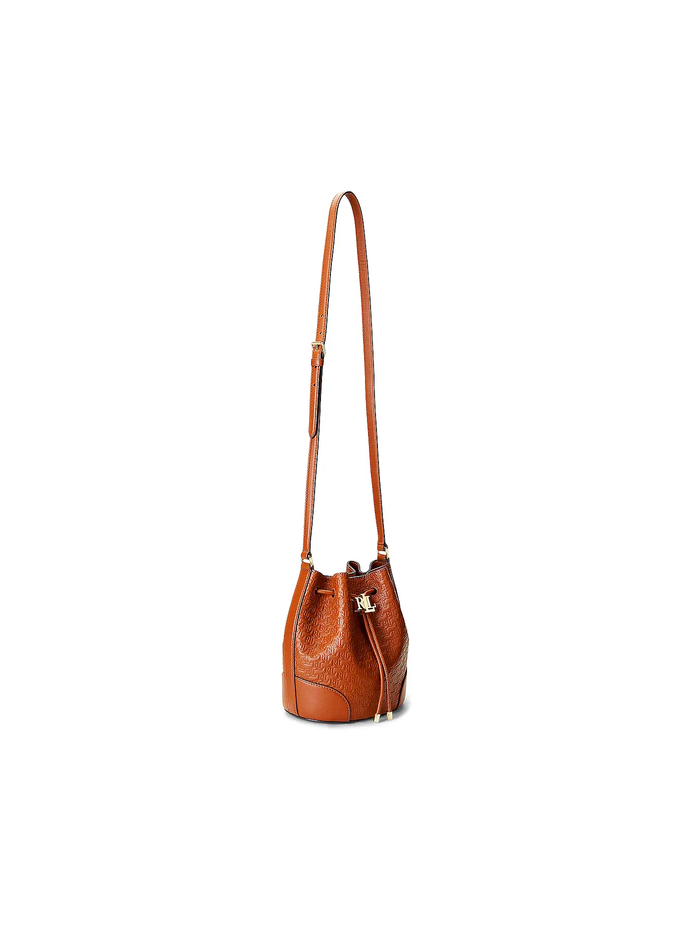 LAUREN RALPH LAUREN | Ledertasche - Bucket Bag DRAWSTRING Medium | braun