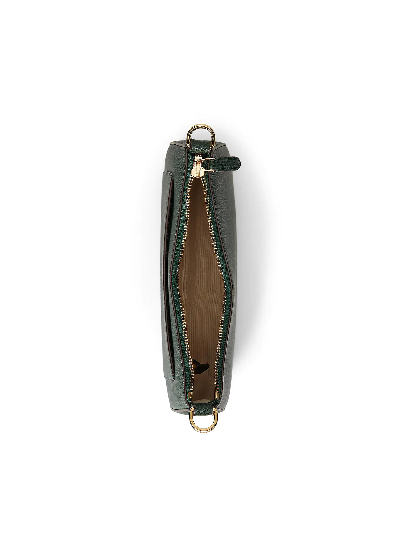 LAUREN RALPH LAUREN | Ledertasche - Henkeltasche DANNI 26 Medium | dunkelgrün