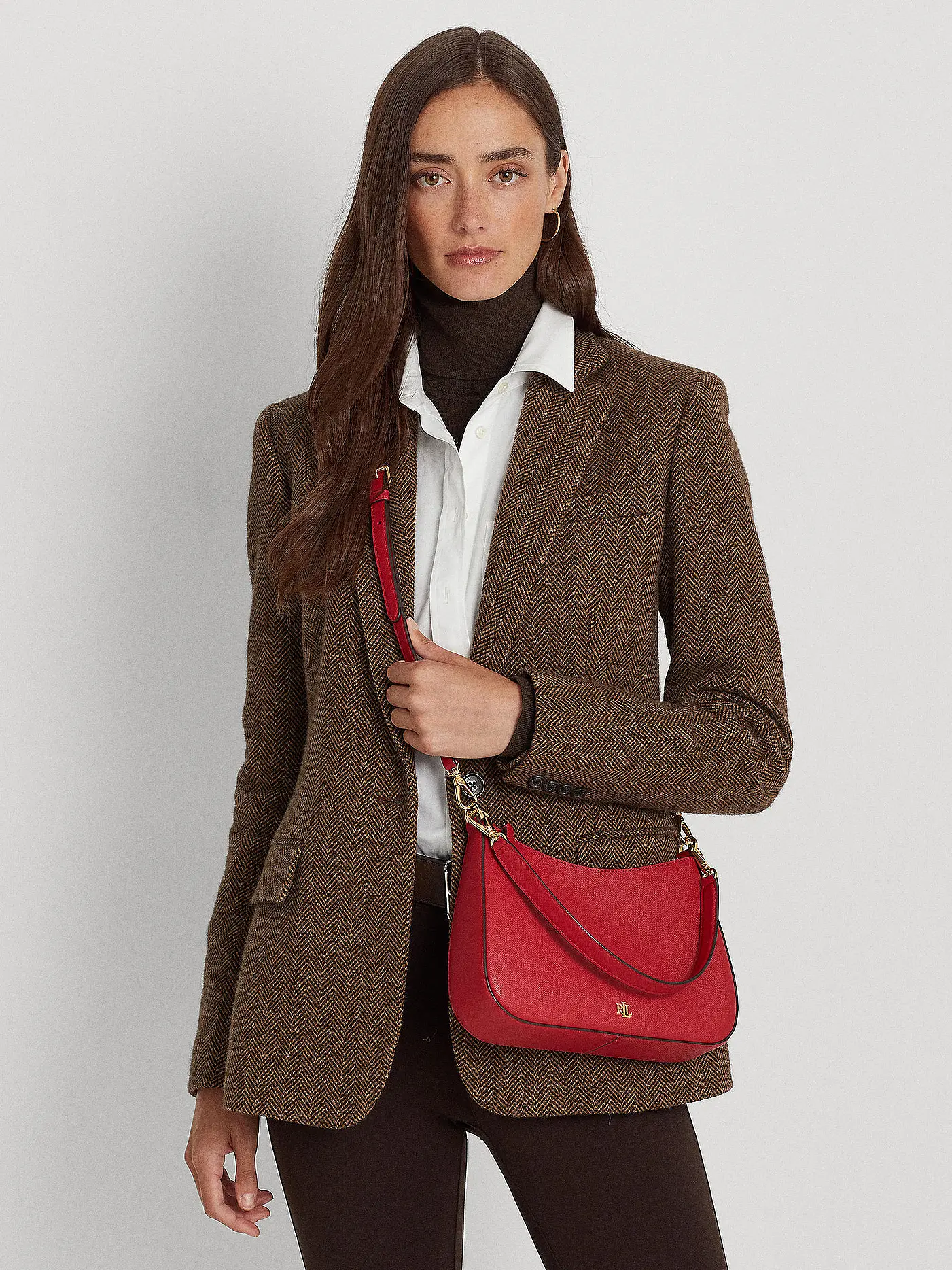 LAUREN RALPH LAUREN | Ledertasche - Henkeltasche DANNI 26 Medium | rot