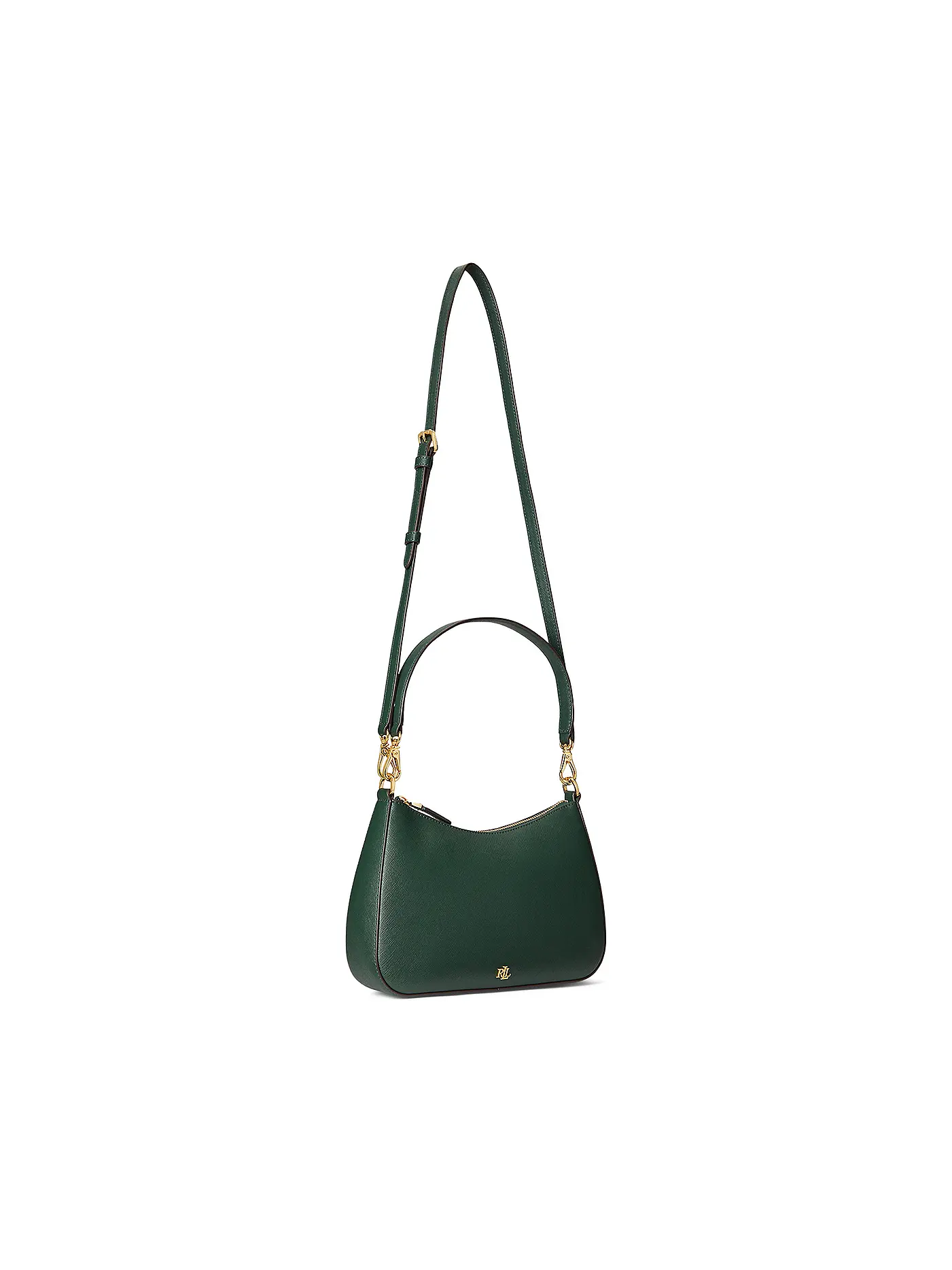 LAUREN RALPH LAUREN | Ledertasche - Henkeltasche DANNI 26 Medium | dunkelgrün