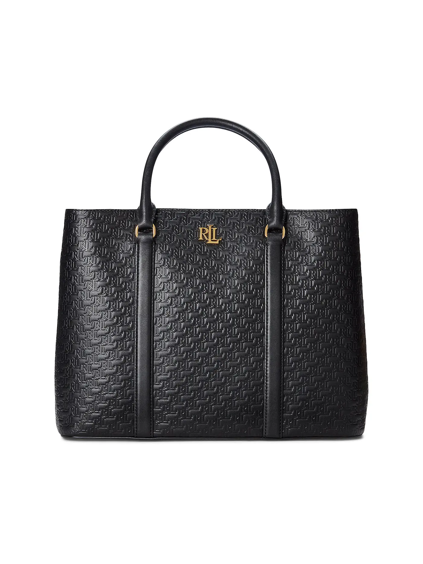 LAUREN RALPH LAUREN | Ledertasche - Henkeltasche MARCY 36 SATCHEL Large | schwarz