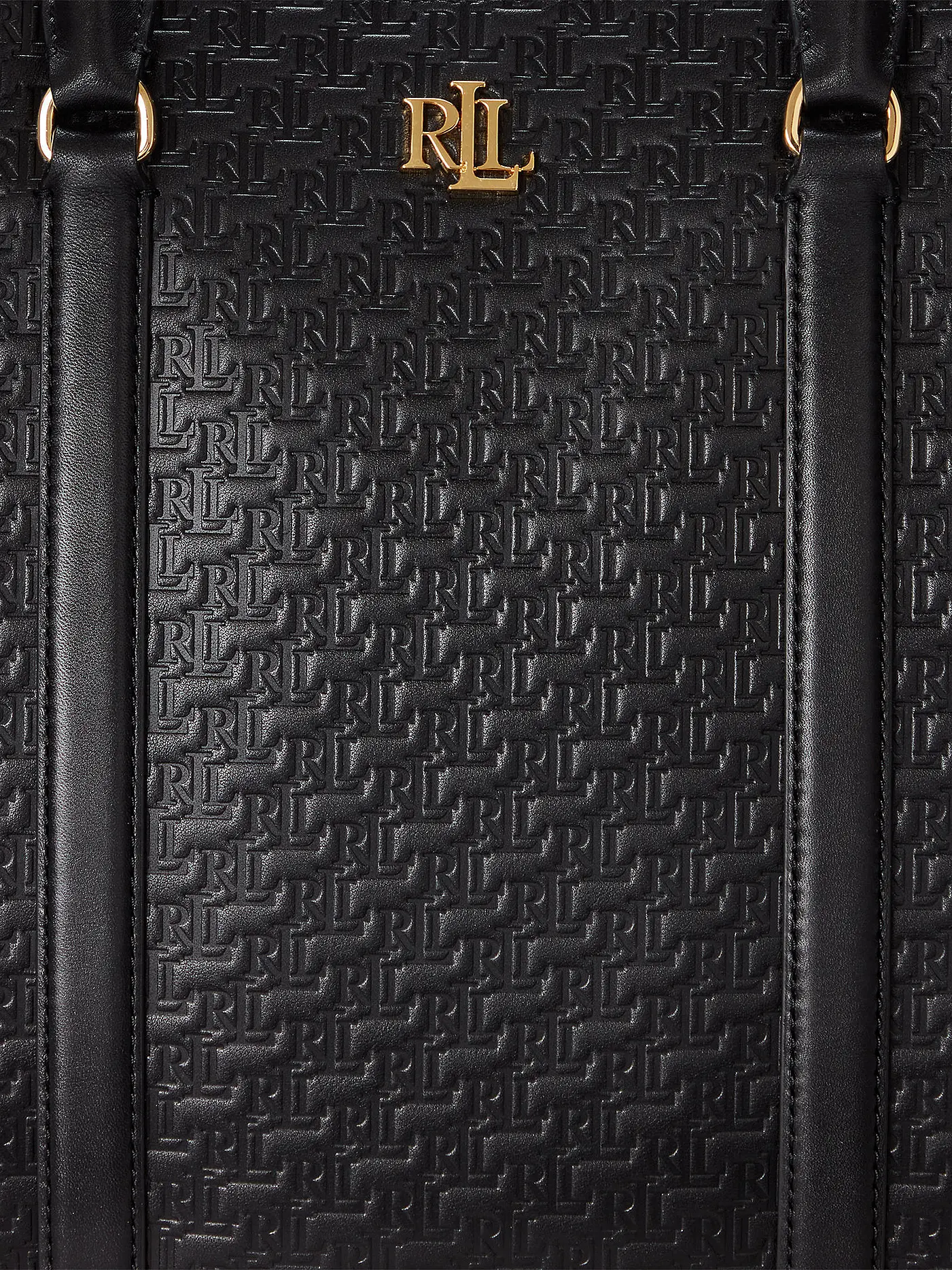 LAUREN RALPH LAUREN | Ledertasche - Henkeltasche MARCY 36 SATCHEL Large | schwarz
