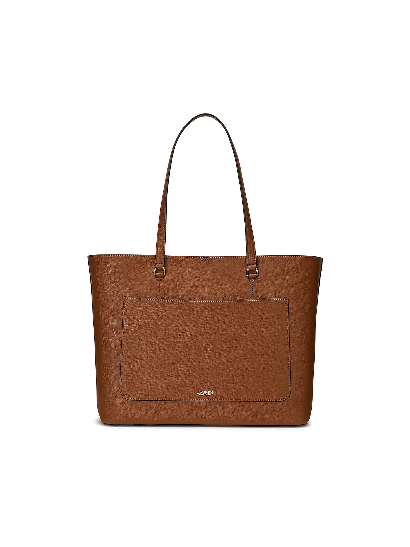 LAUREN RALPH LAUREN | Ledertasche - Shopper KARLY TOTE Large | braun