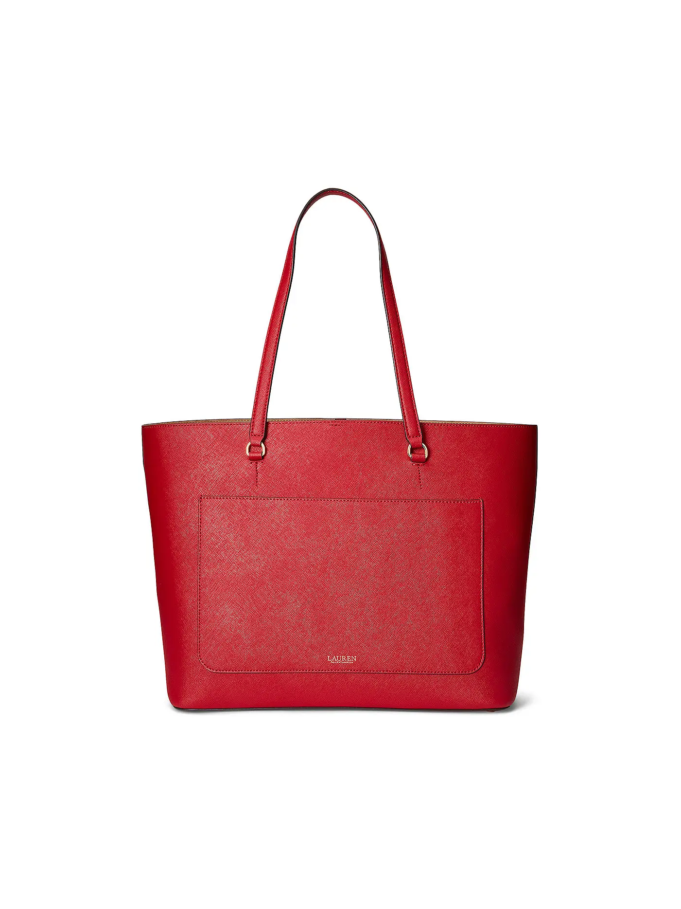 LAUREN RALPH LAUREN | Ledertasche - Shopper KARLY TOTE Large | rot