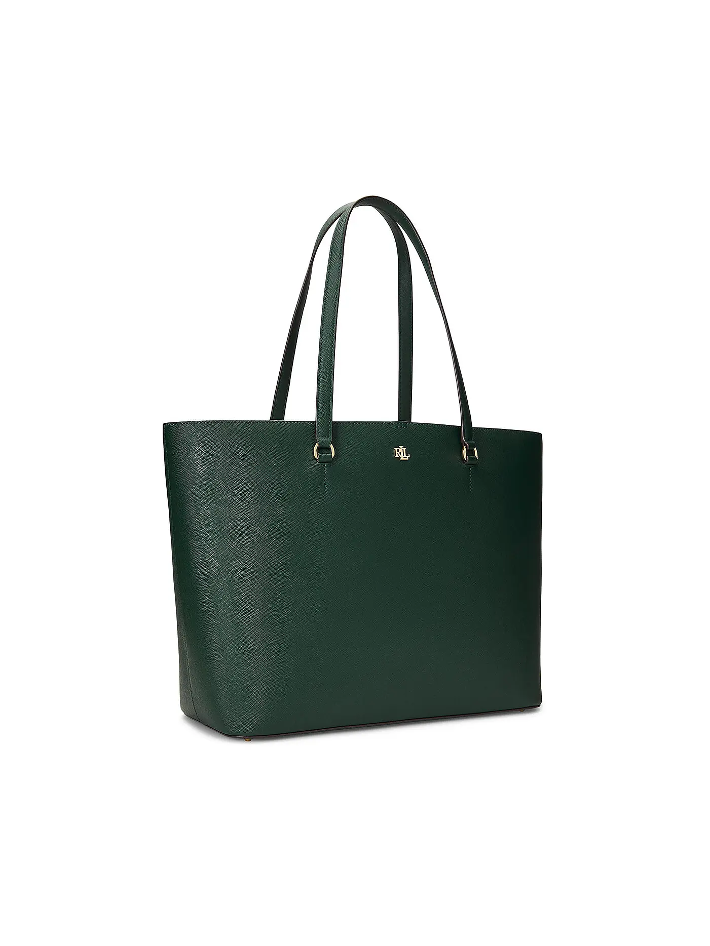 LAUREN RALPH LAUREN | Ledertasche - Shopper KARLY TOTE Large | dunkelgrün