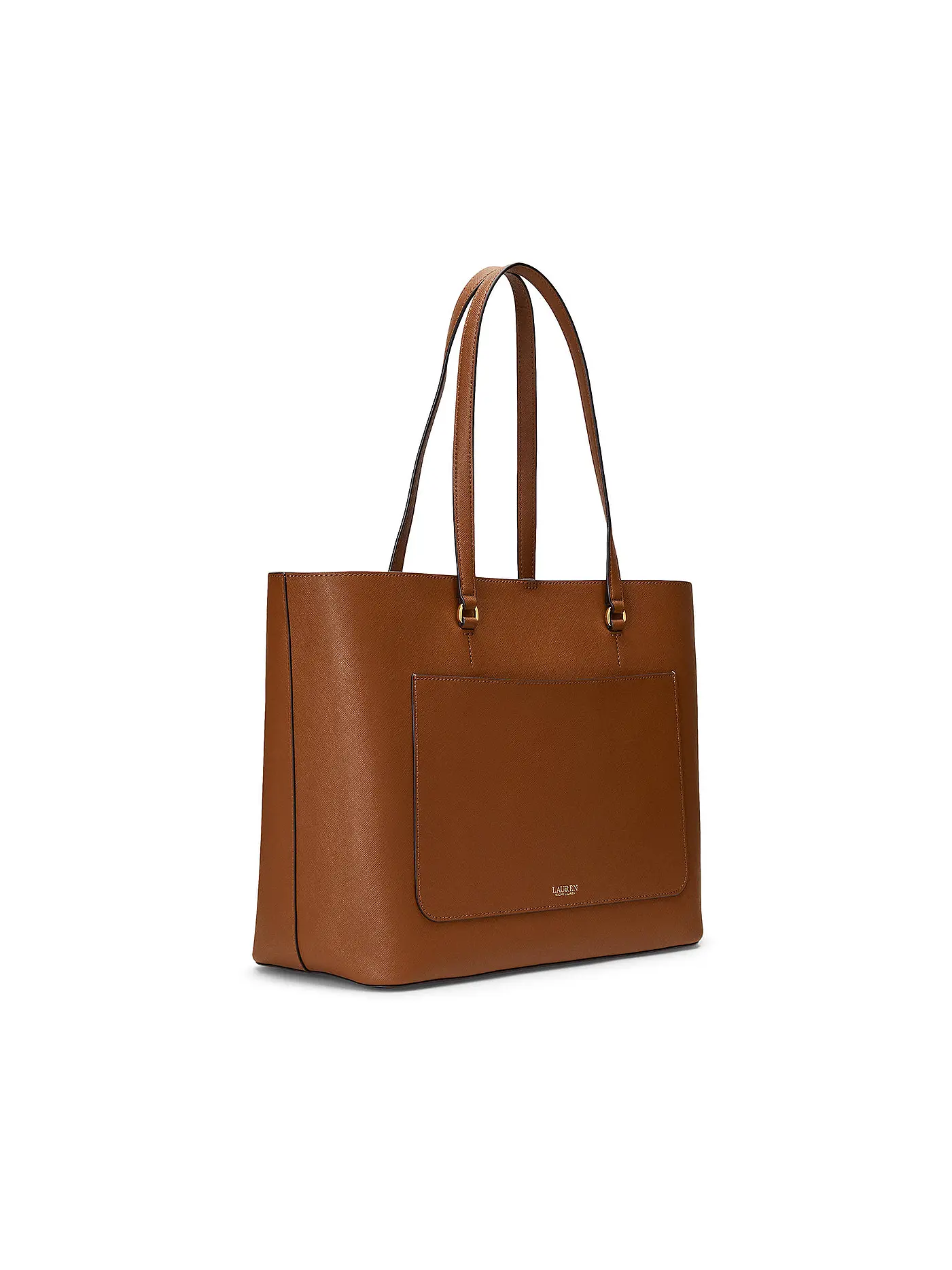 LAUREN RALPH LAUREN | Ledertasche - Shopper KARLY TOTE Large | braun
