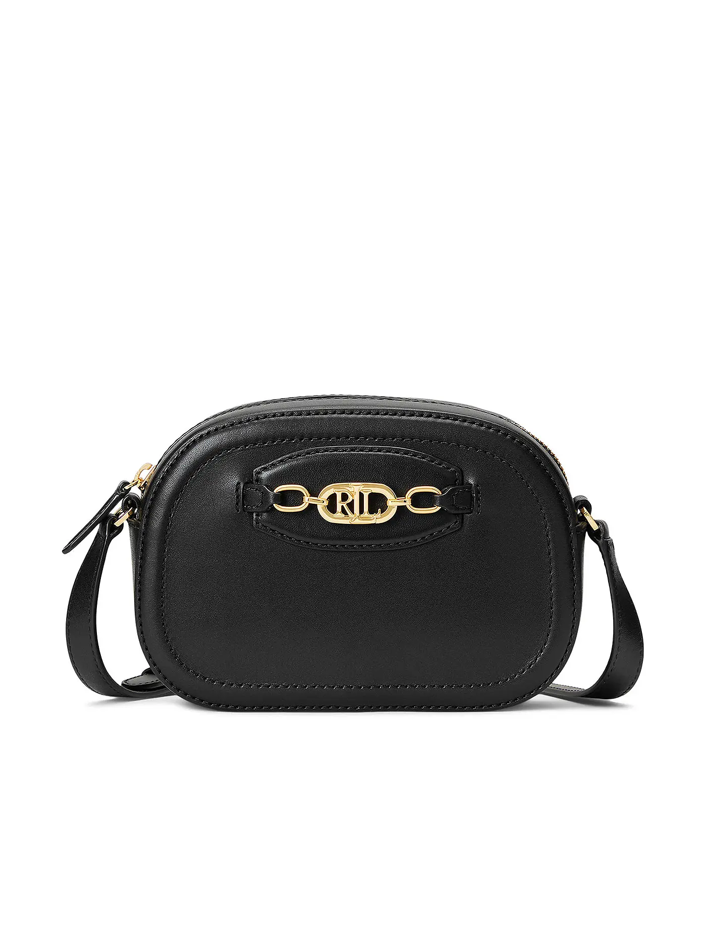 LAUREN RALPH LAUREN | Ledertasche - Umhängetasche JORDYNN Medium | schwarz