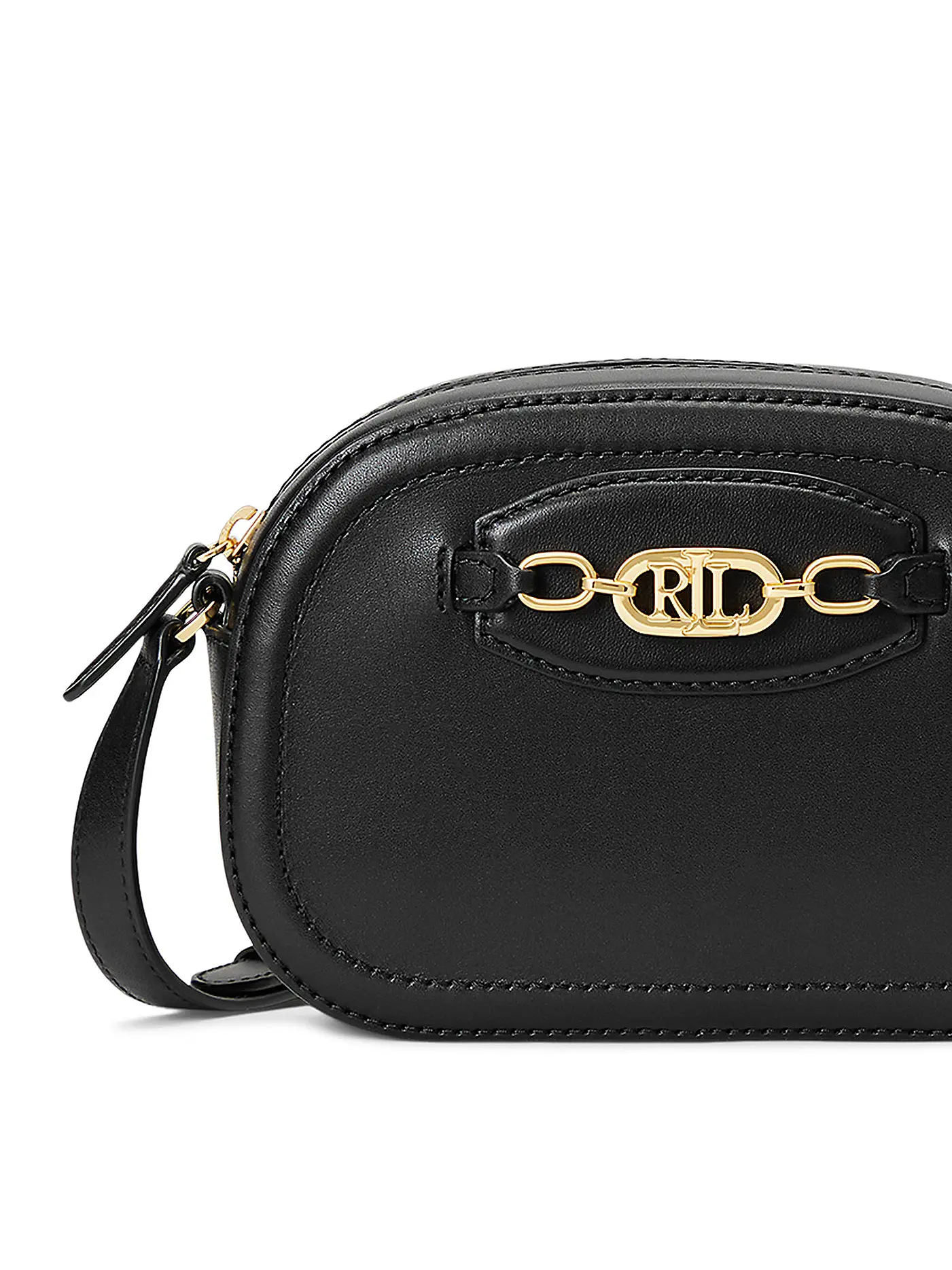 LAUREN RALPH LAUREN | Ledertasche - Umhängetasche JORDYNN Medium | schwarz