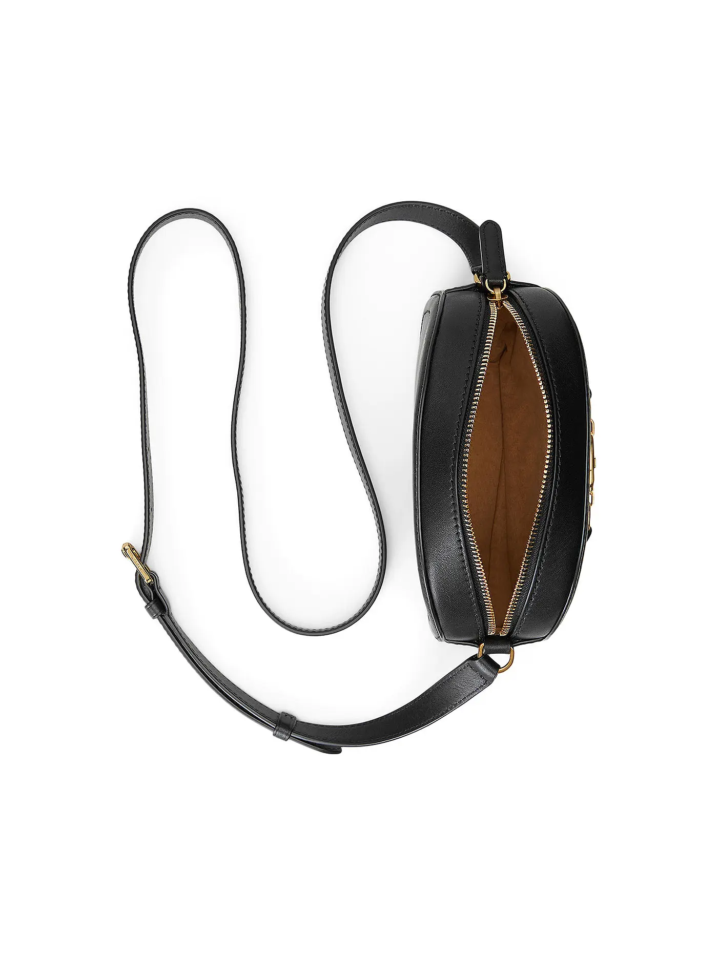 LAUREN RALPH LAUREN | Ledertasche - Umhängetasche JORDYNN Medium | schwarz