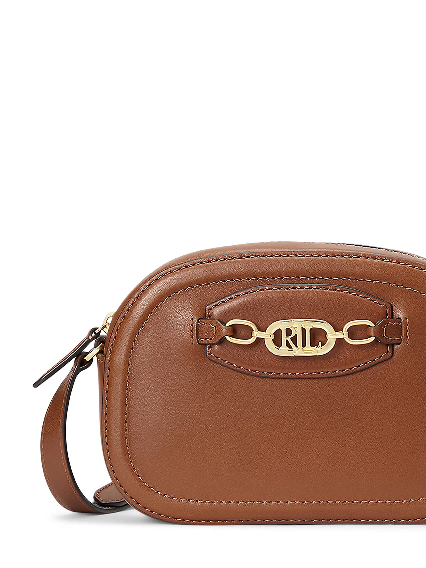 LAUREN RALPH LAUREN | Ledertasche - Umhängetasche JORDYNN Medium | braun