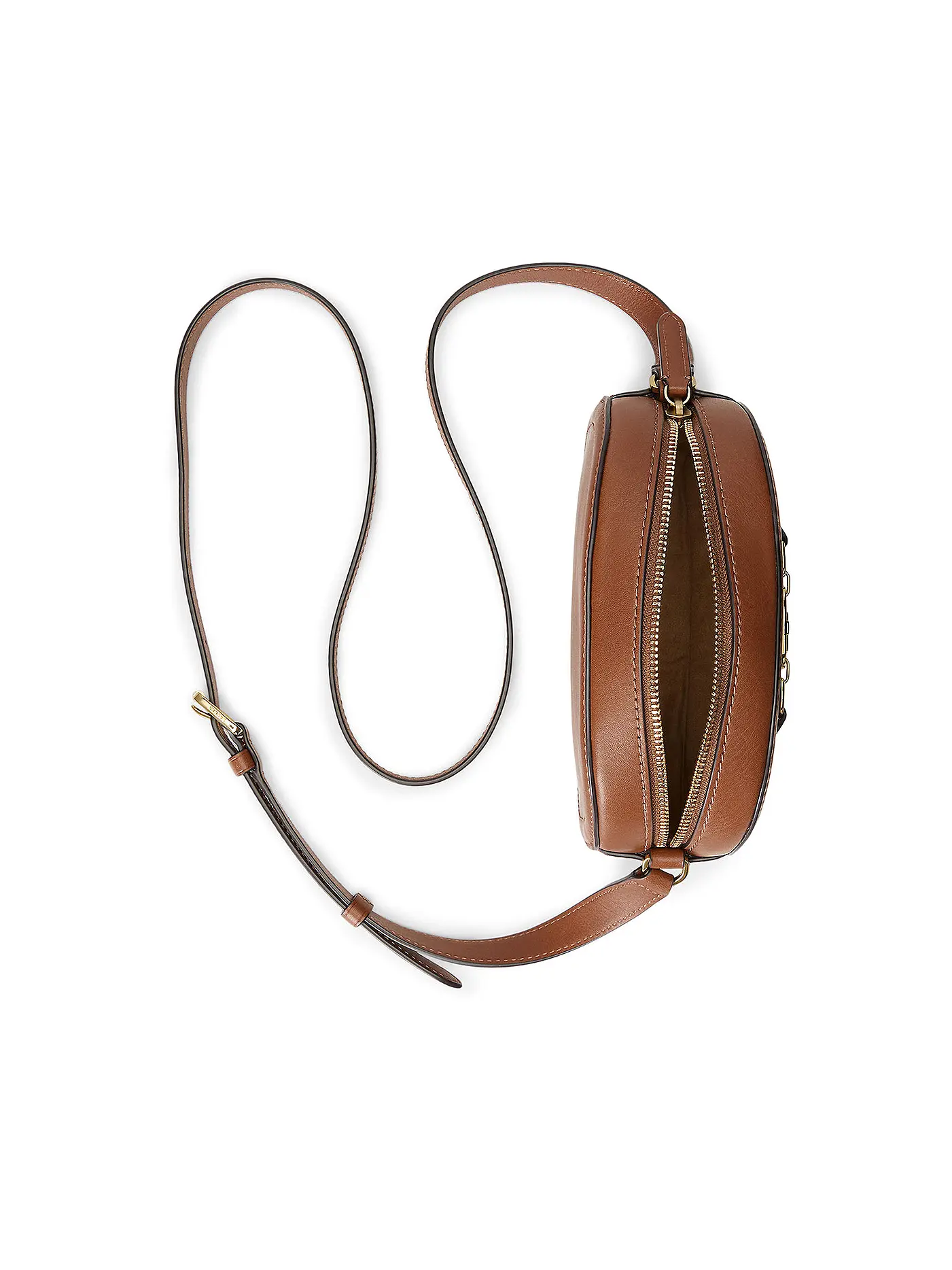 LAUREN RALPH LAUREN | Ledertasche - Umhängetasche JORDYNN Medium | braun