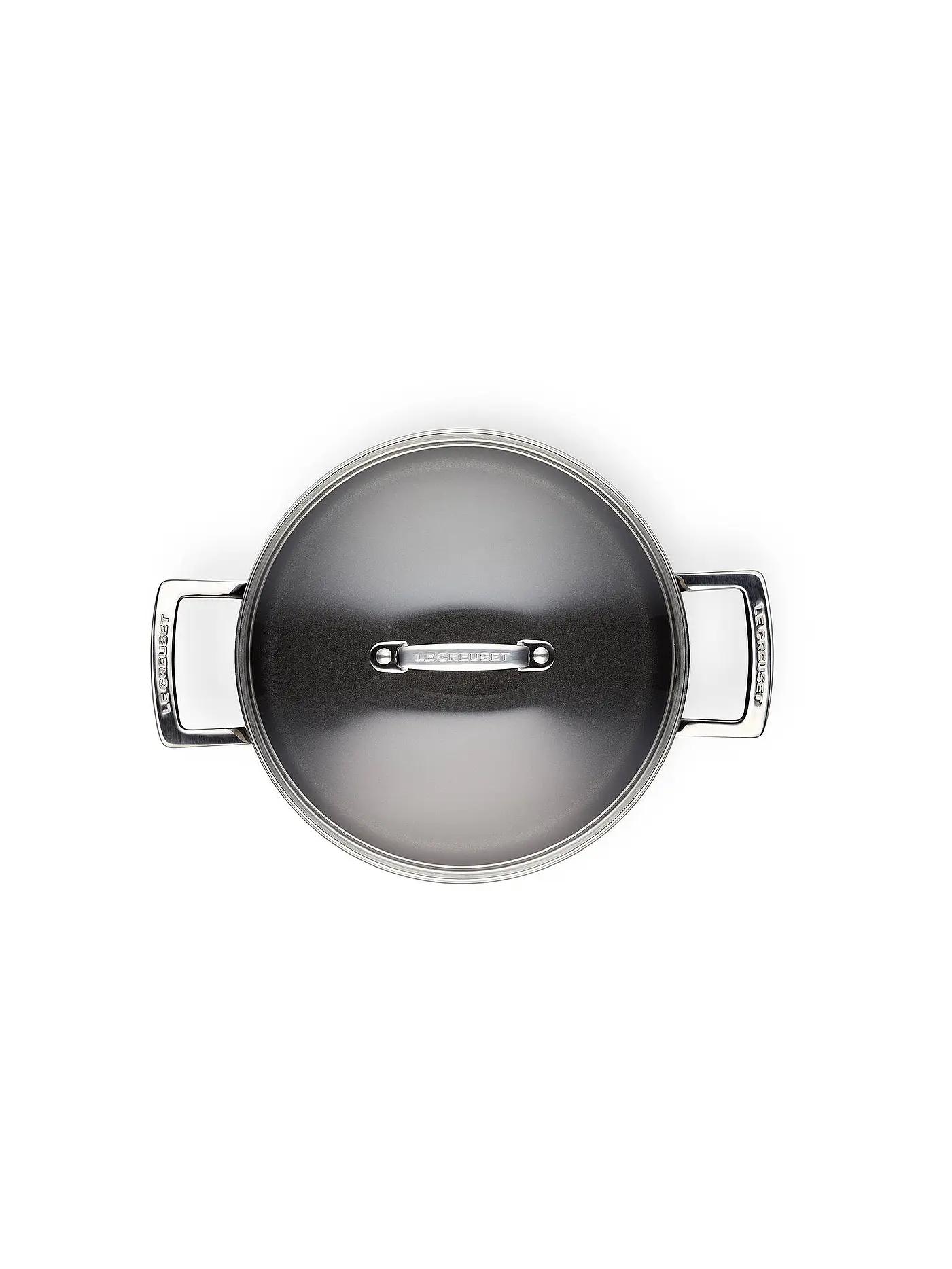 LE CREUSET | Aluminium-Antihaft Fleischtopf mit Deckel 24cm/6l Schwarz | schwarz
