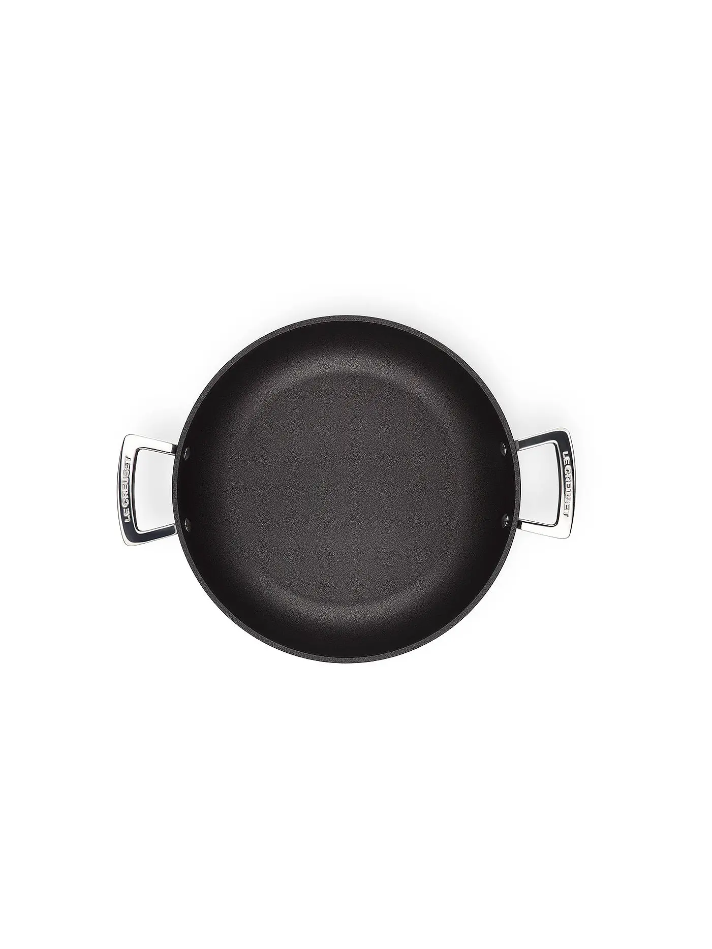 LE CREUSET | Aluminium-Antihaft Profipfanne mit Glasdeckel 28cm Schwarz | schwarz