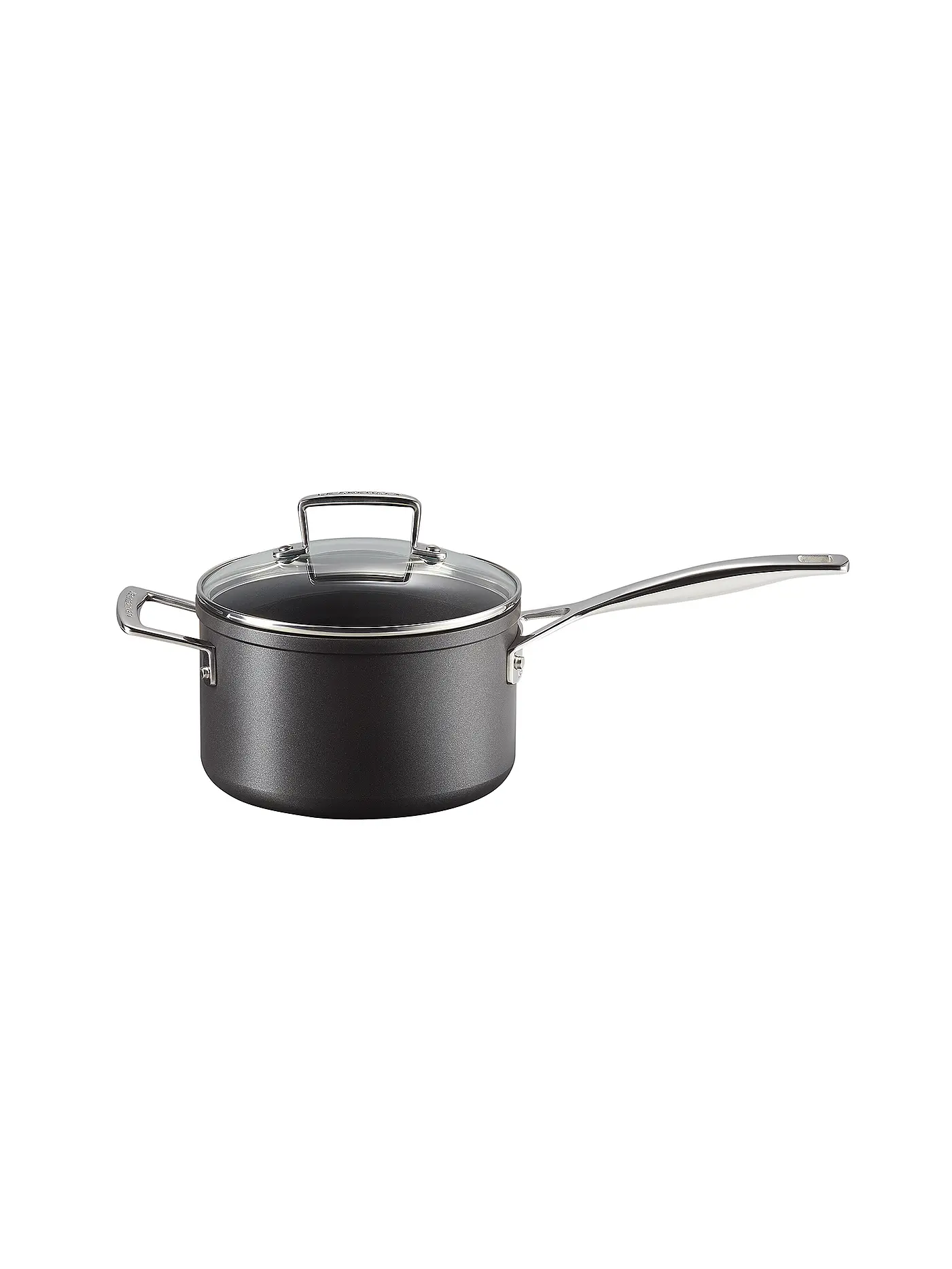 LE CREUSET | Aluminium-Antihaft Profitopf mit Deckel 18cm/2,8l Schwarz | schwarz