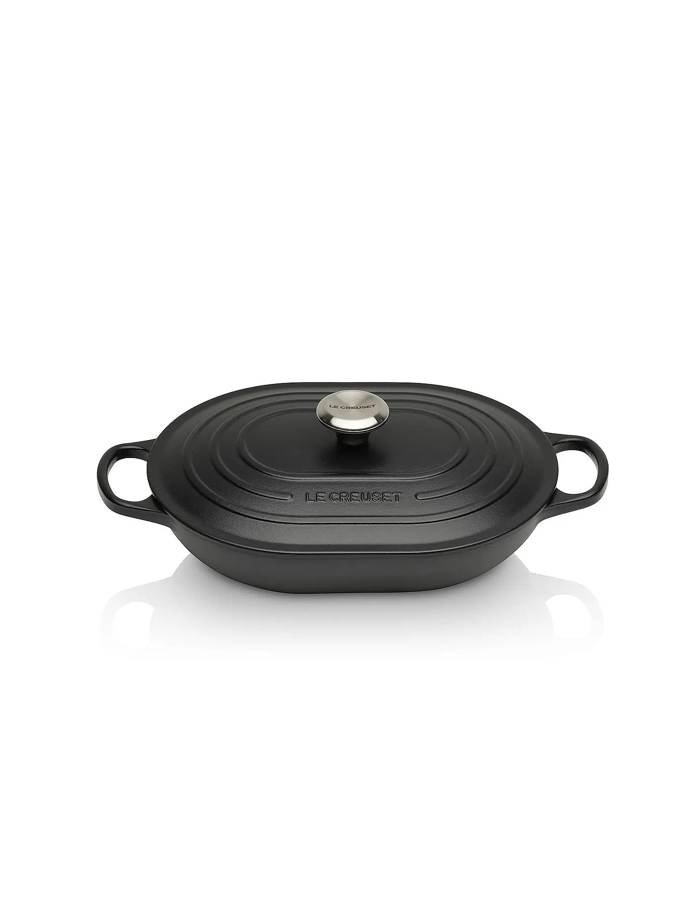 LE CREUSET | Bräter "Oblong Signature" 31cm (Schwarz) | schwarz