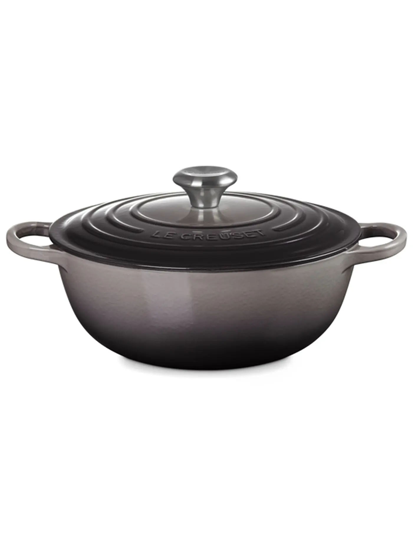 LE CREUSET | Bräter 28cm La Marmite SIGNATURE Flint | grau