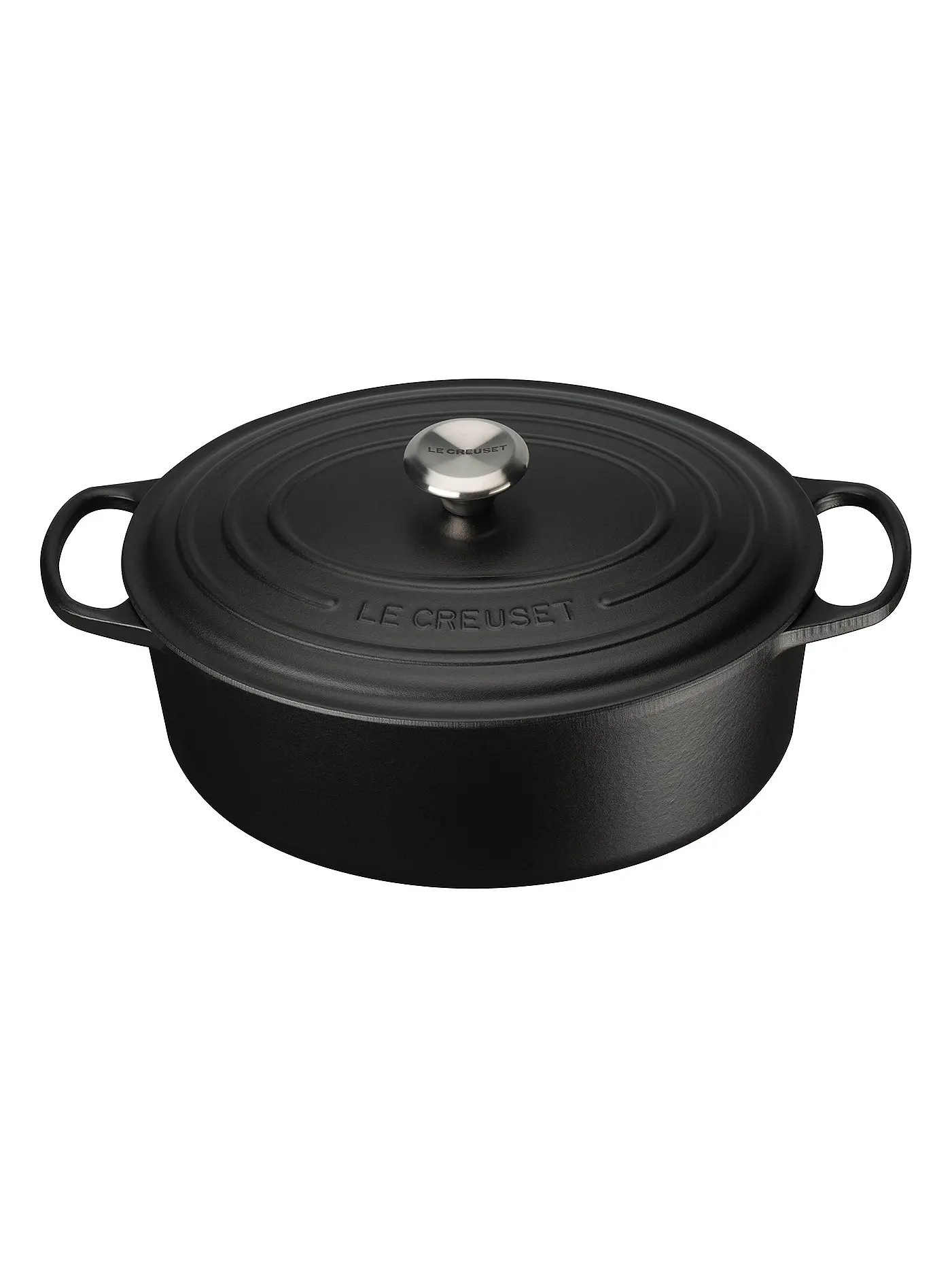 LE CREUSET | Bräter oval "Signature" 35cm (Schwarz) | schwarz
