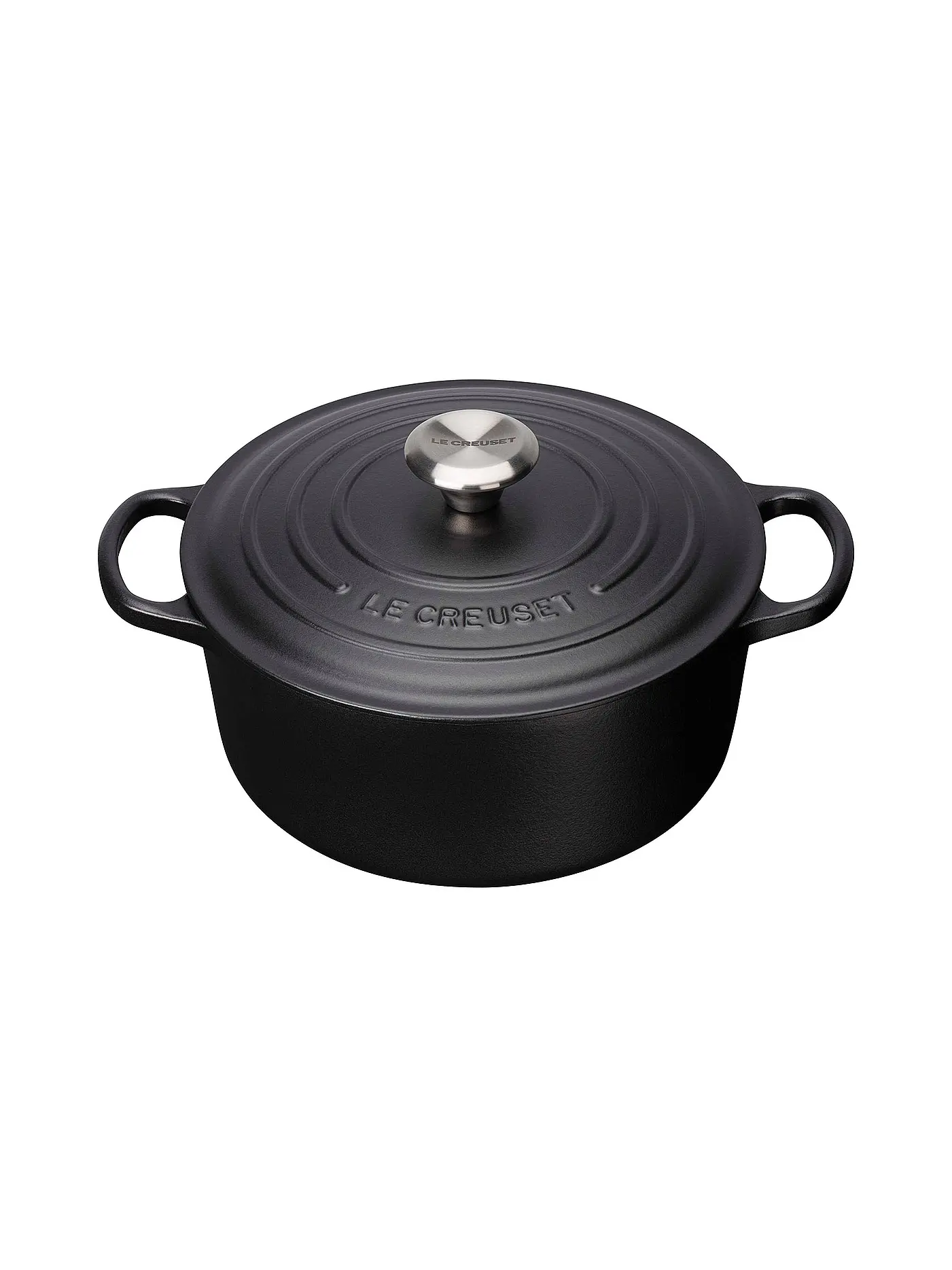 LE CREUSET | Bräter rund "Signature" 20cm (Schwarz) | schwarz