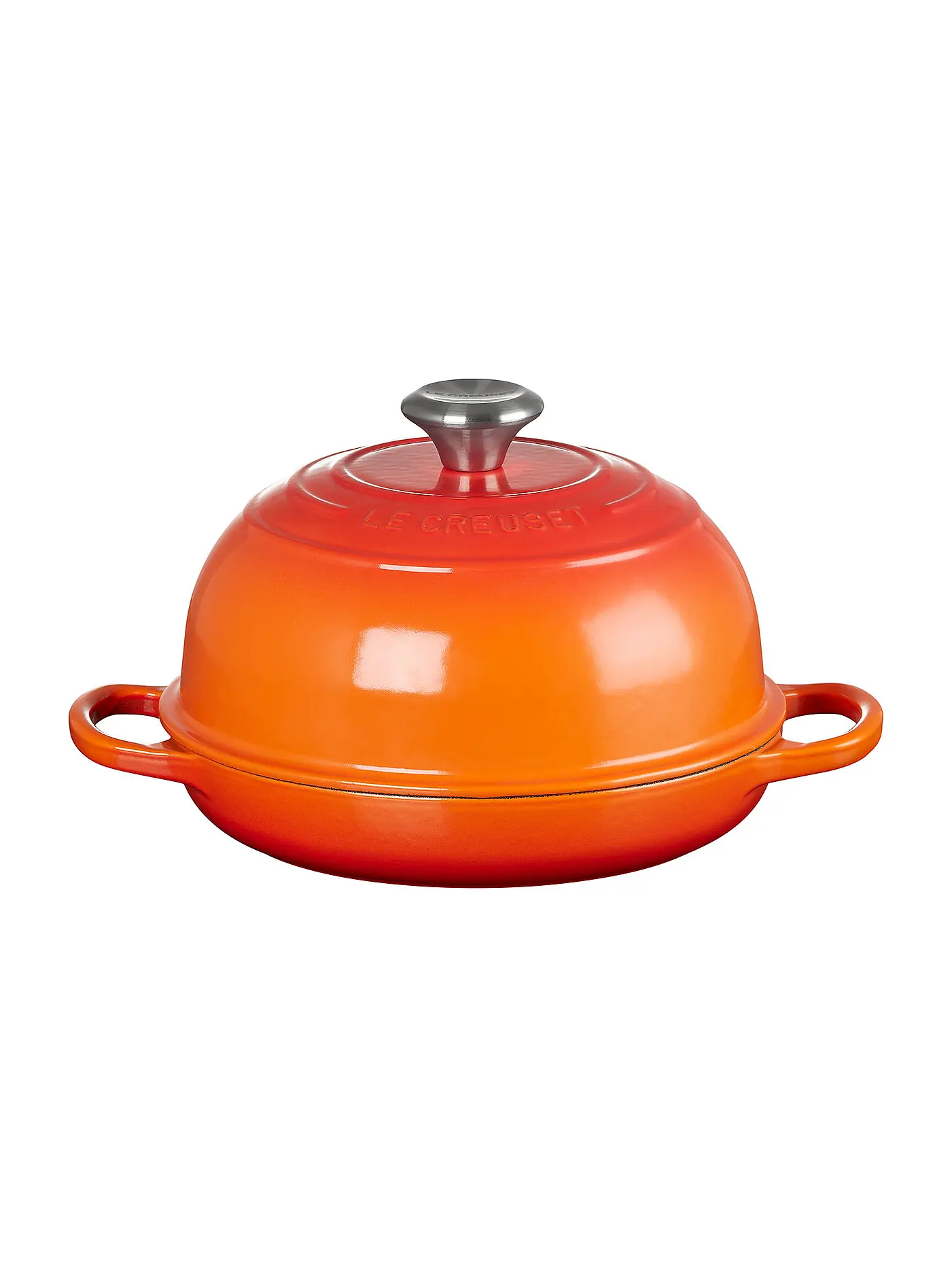 LE CREUSET | Brot Bräter aus Gusseisen 24cm Schwarz | orange