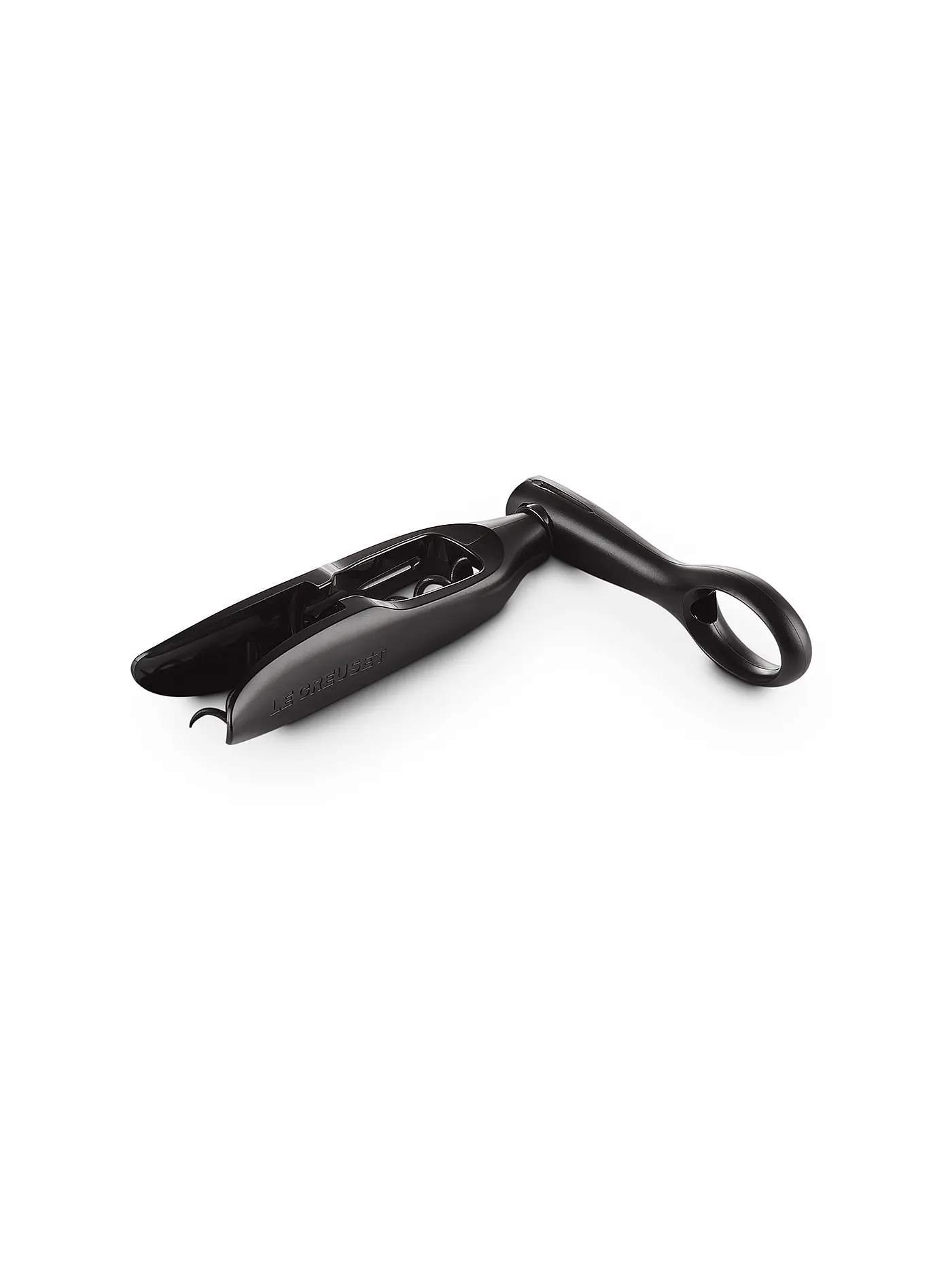 LE CREUSET | Flaschenöffner Original Taschenmodell PM-110 Schwarz Glanz  | schwarz