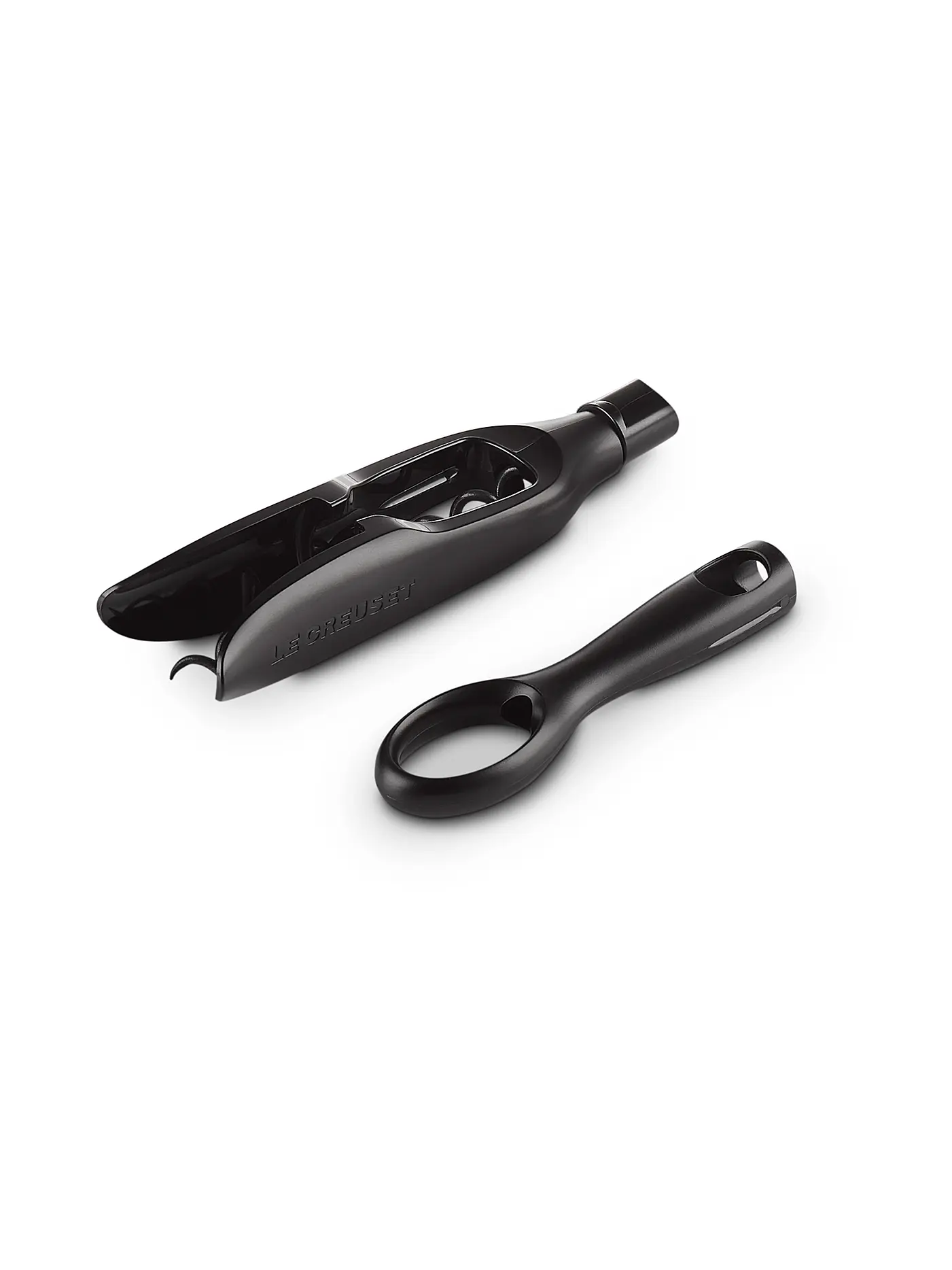 LE CREUSET | Flaschenöffner Original Taschenmodell PM-110 Schwarz Glanz  | schwarz