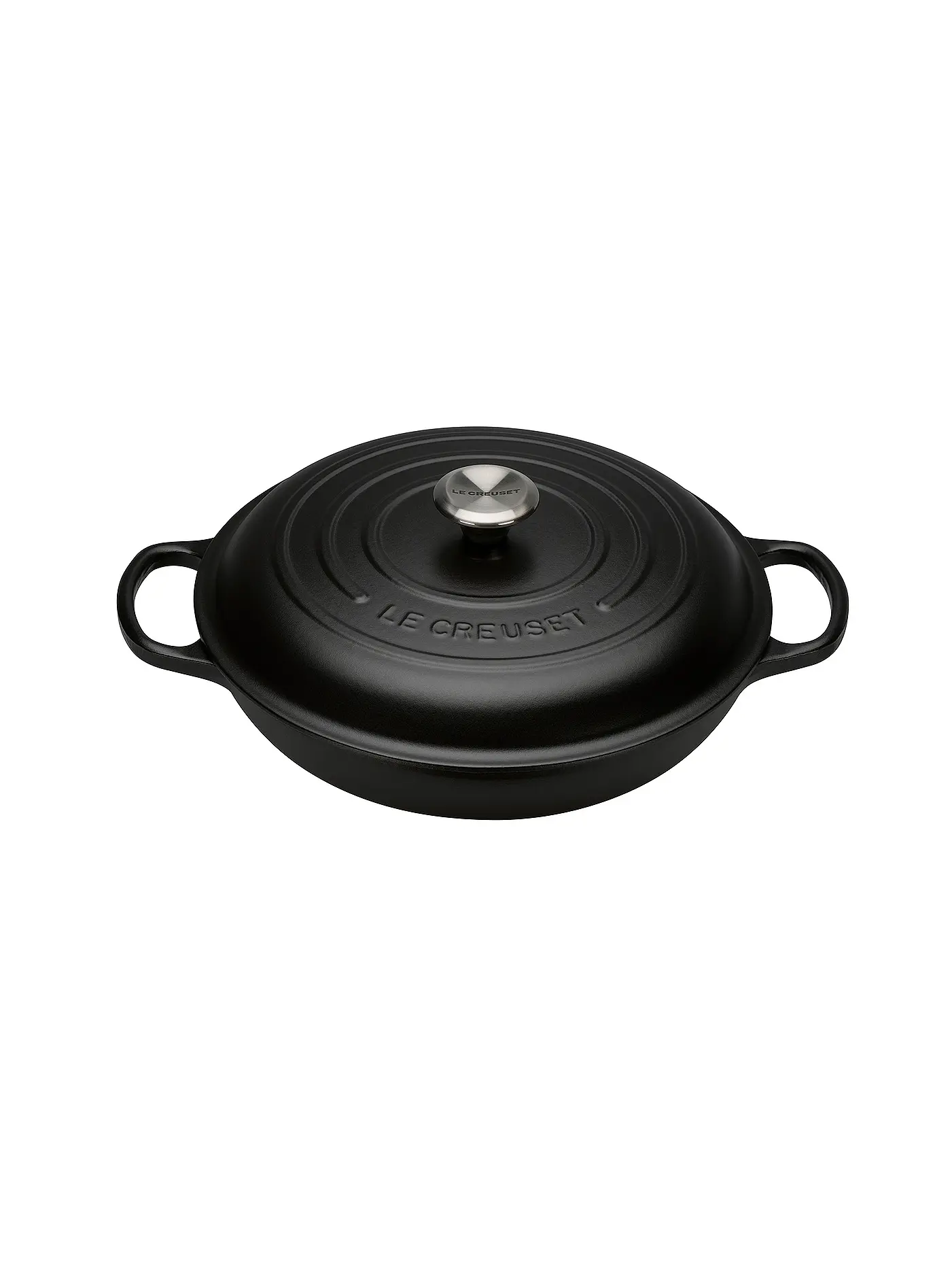 LE CREUSET | Gourmet Profitopf 30cm SIGNATURE Azure  | schwarz