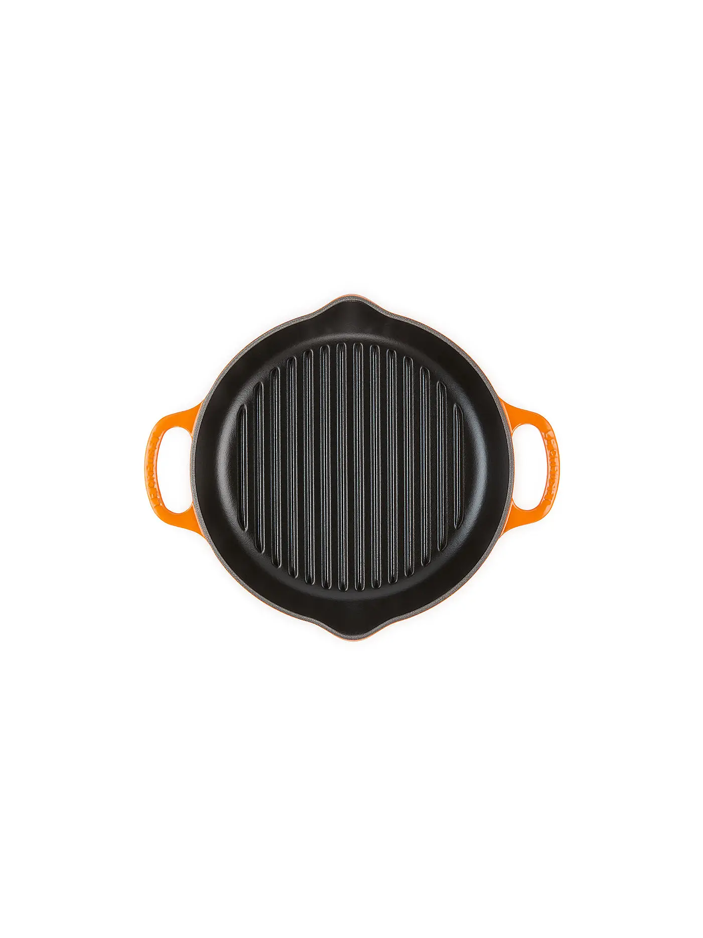 LE CREUSET | Grillplatte rund 25cm (Ofenrot) | orange
