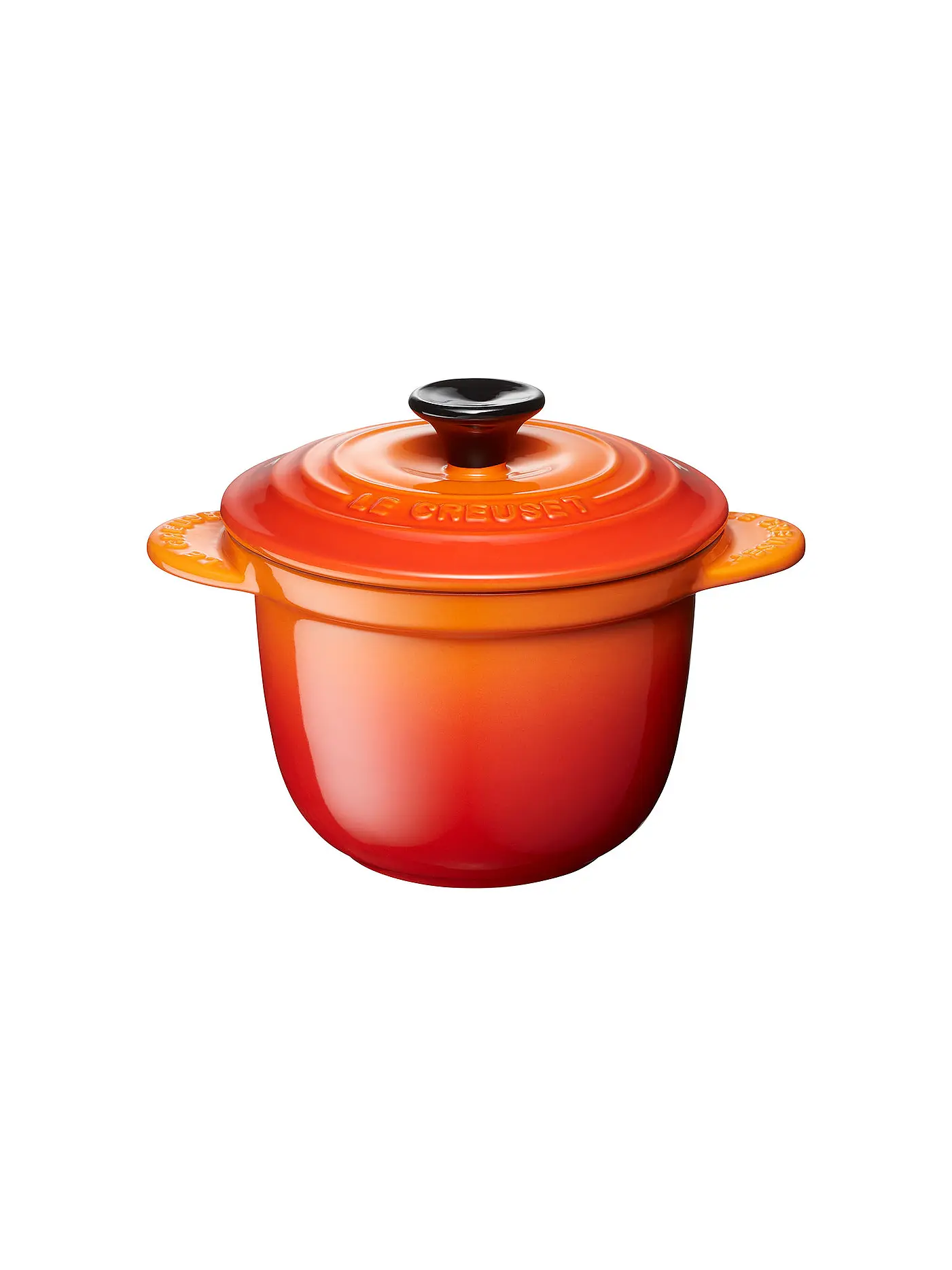 LE CREUSET | Mini-Cocotte "Every" 13cm/0,45L (Schwarz) | orange