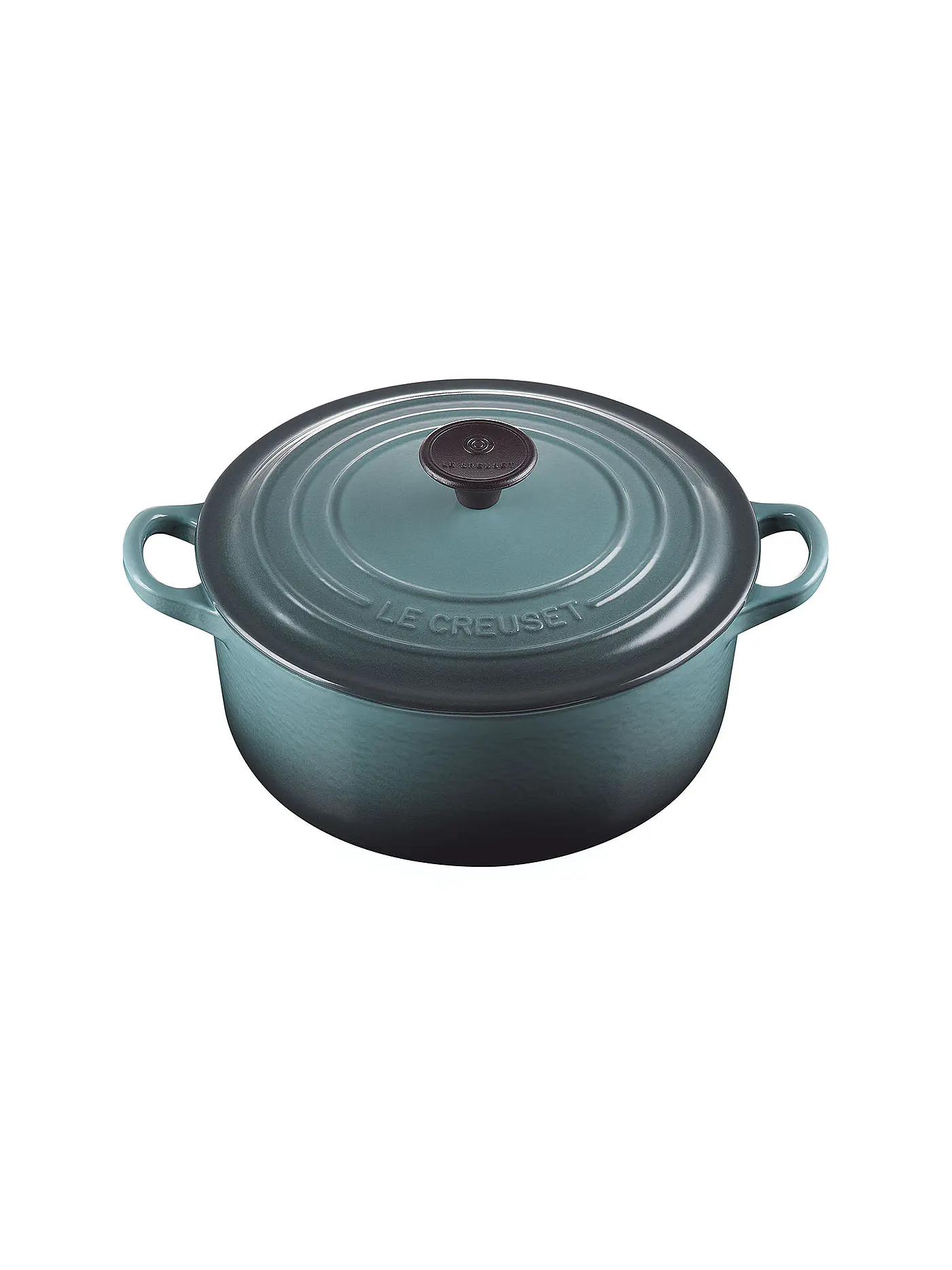 LE CREUSET | Runder Bräter Tradition aus Gusseisen 26cm Ocean | petrol