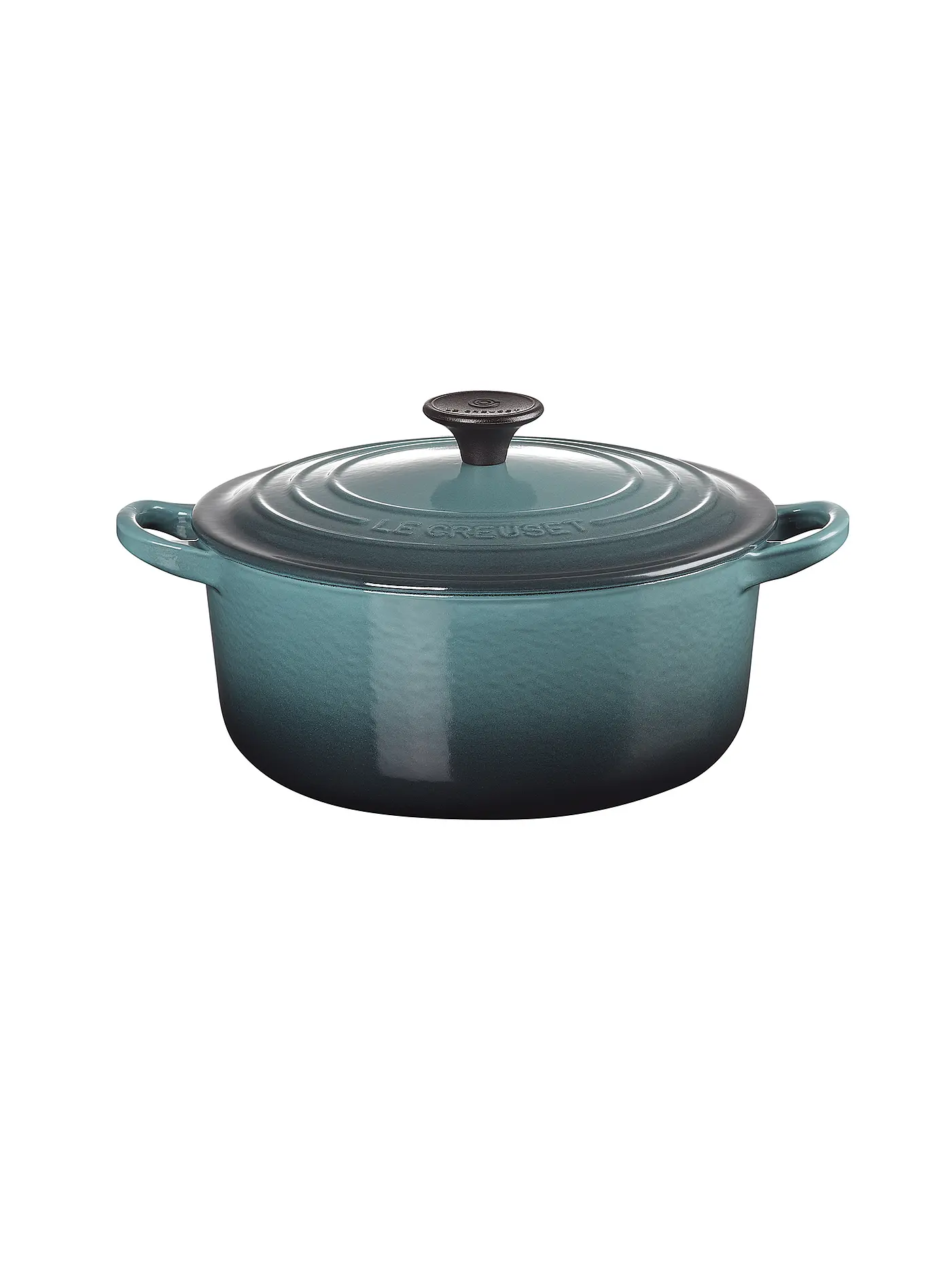 LE CREUSET | Runder Bräter Tradition aus Gusseisen 26cm Ocean | petrol