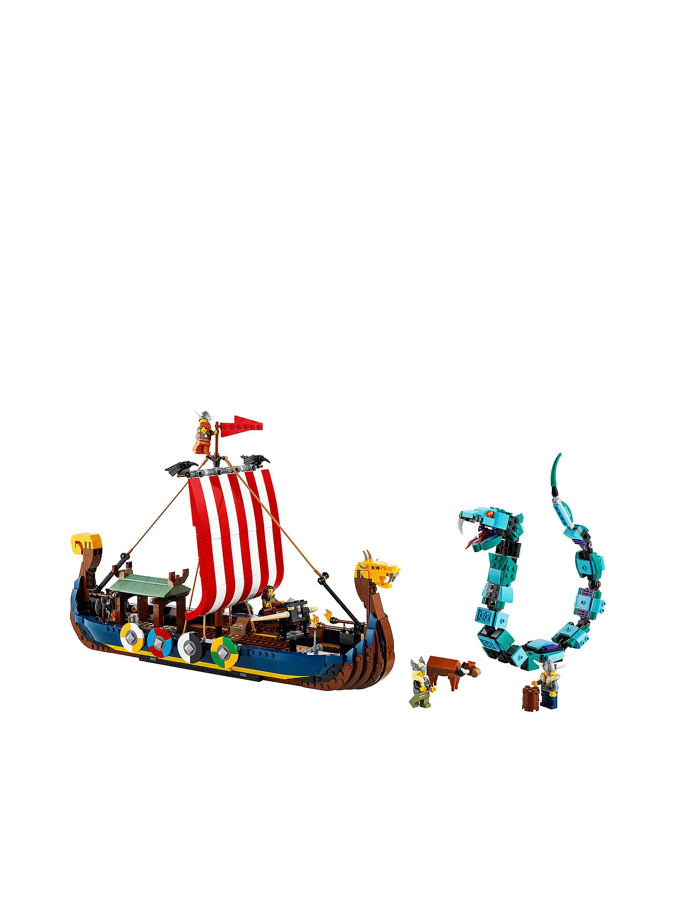 LEGO | Creator - Wikingerschiff mit Midgardschlange 31132 | keine Farbe