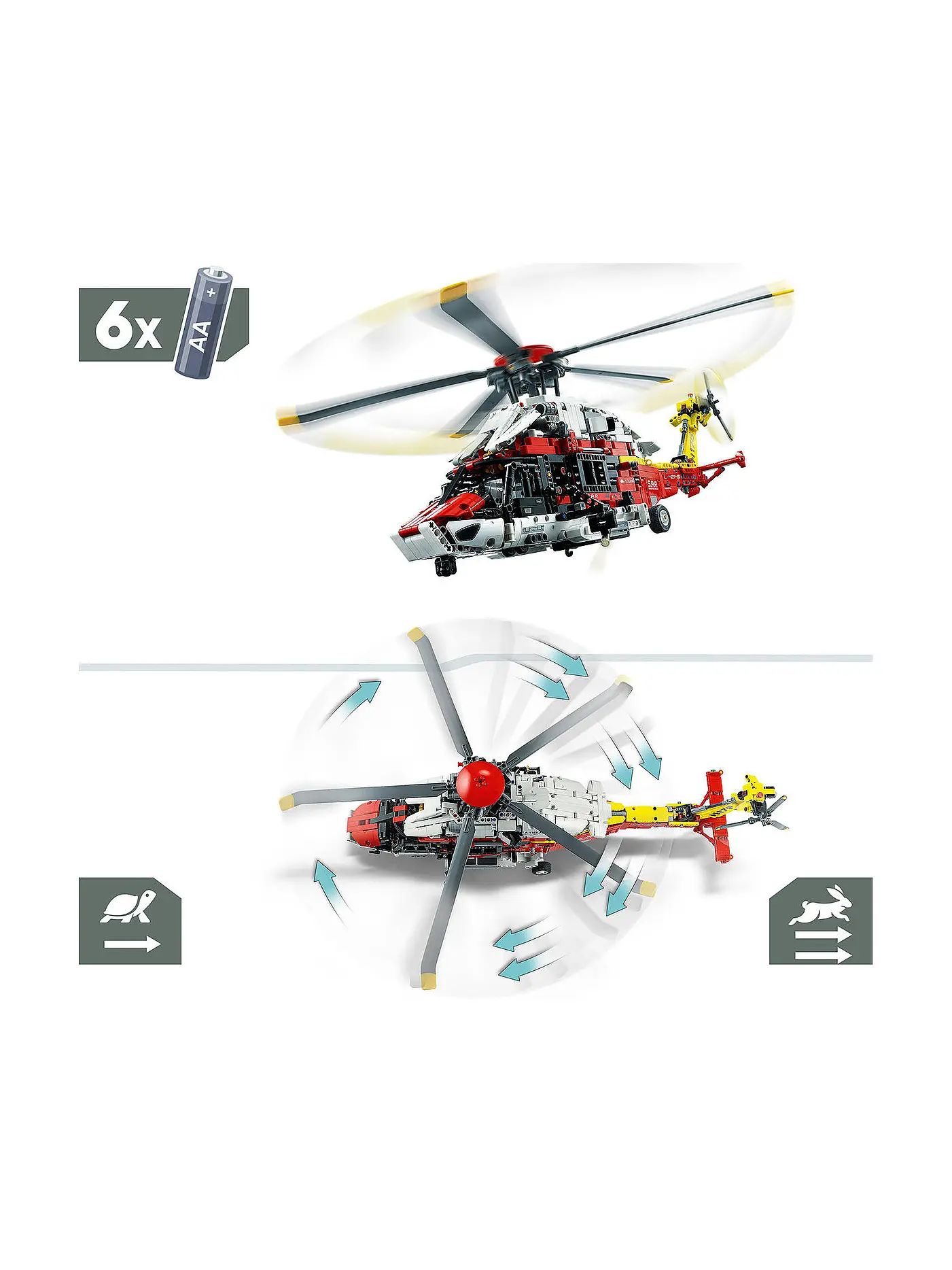 LEGO | Technic - Airbus H175 Rettungshubschrauber 42145 | keine Farbe
