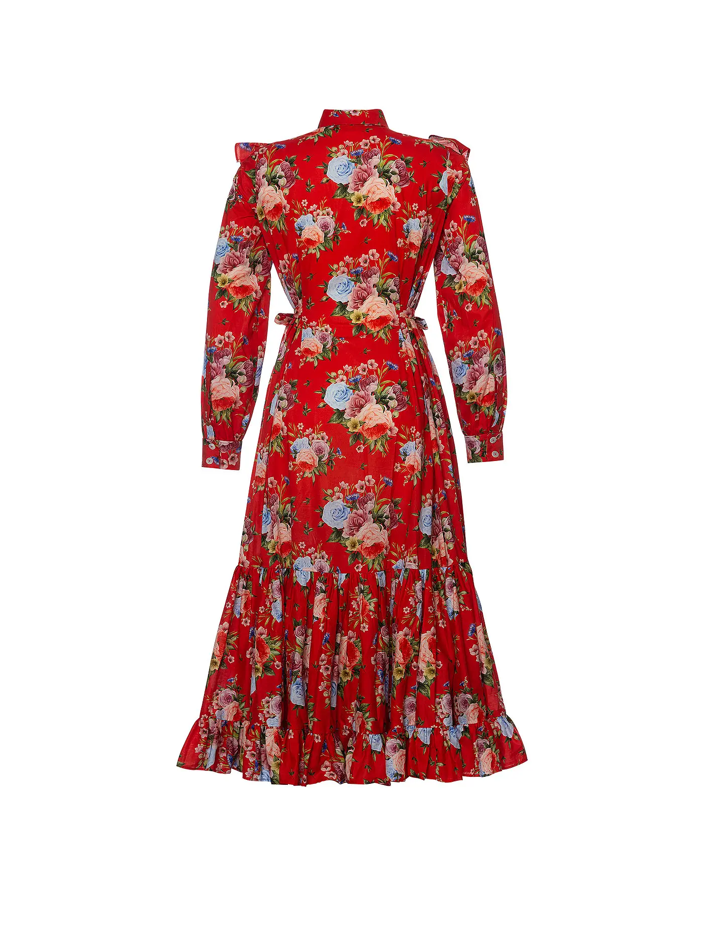LENA HOSCHEK | Hemdblusenkleid HOPELESS ROAMNTIC | rot