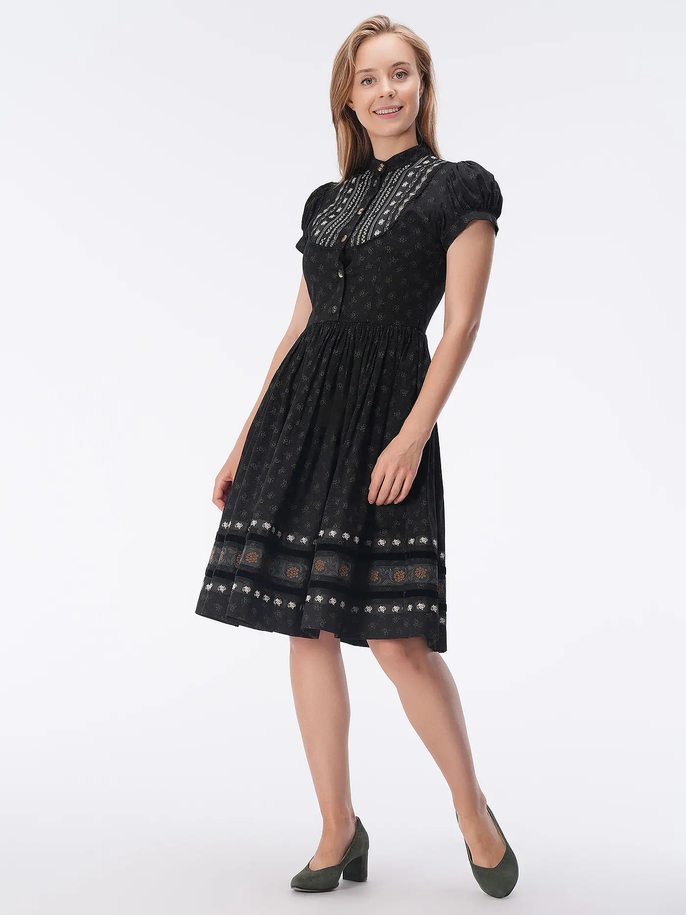 LENA HOSCHEK | Midikleid GRETL | schwarz