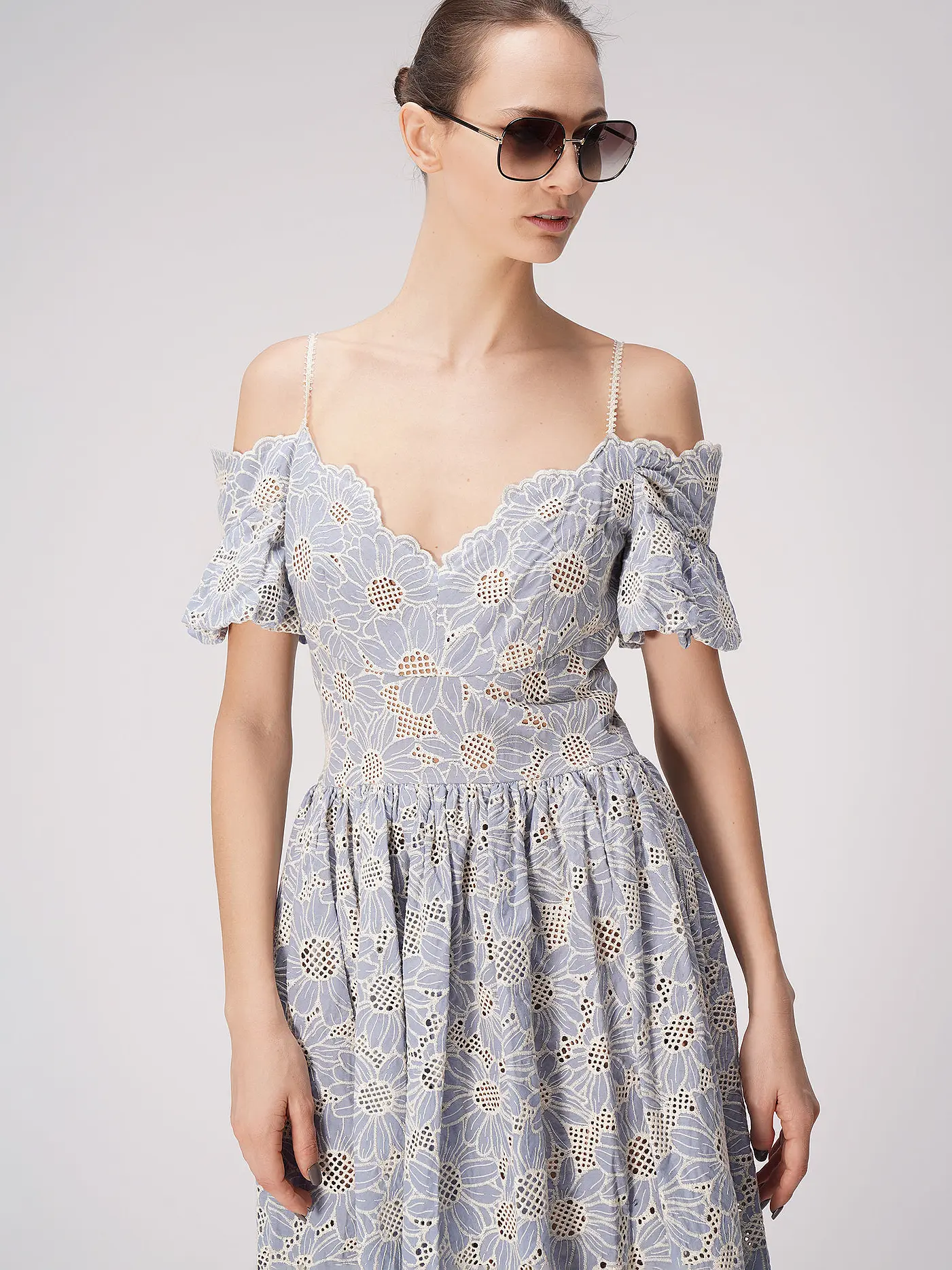 LENA HOSCHEK | Midikleid OPHELIA | blau