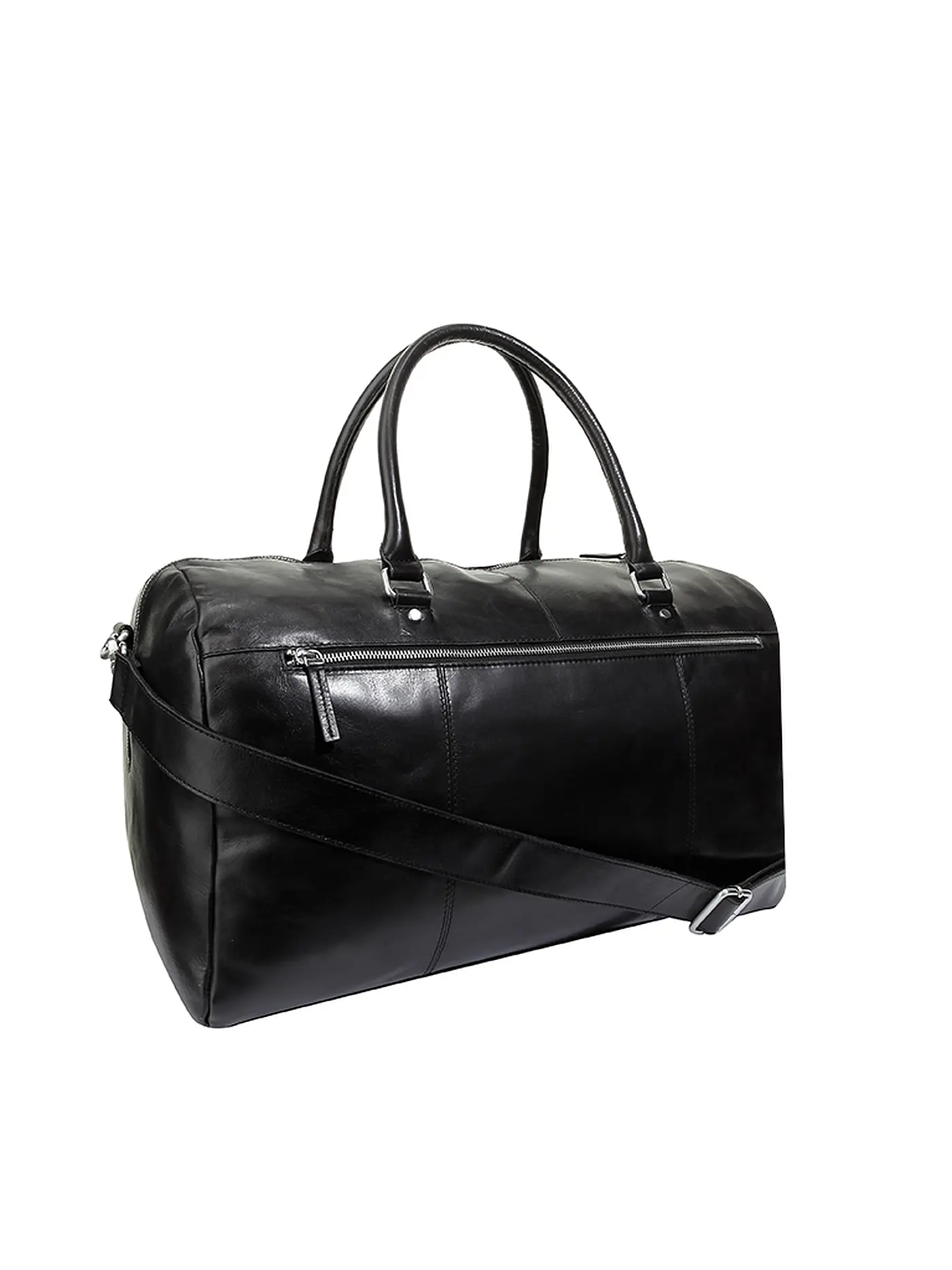 LEONHARD HEYDEN | Ledertasche/Weekender "Cambridge" | schwarz