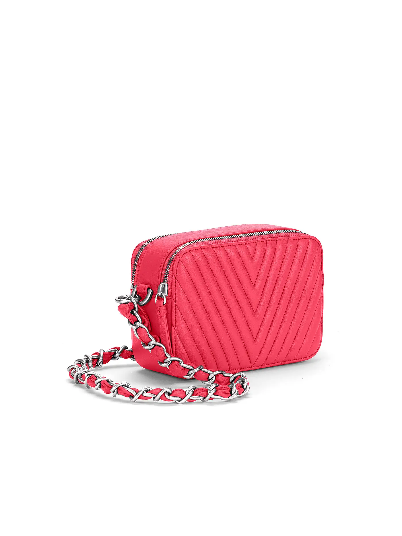 LES VISIONNAIRES | Ledertasche - Mini Bag ELLA QUILTING | pink
