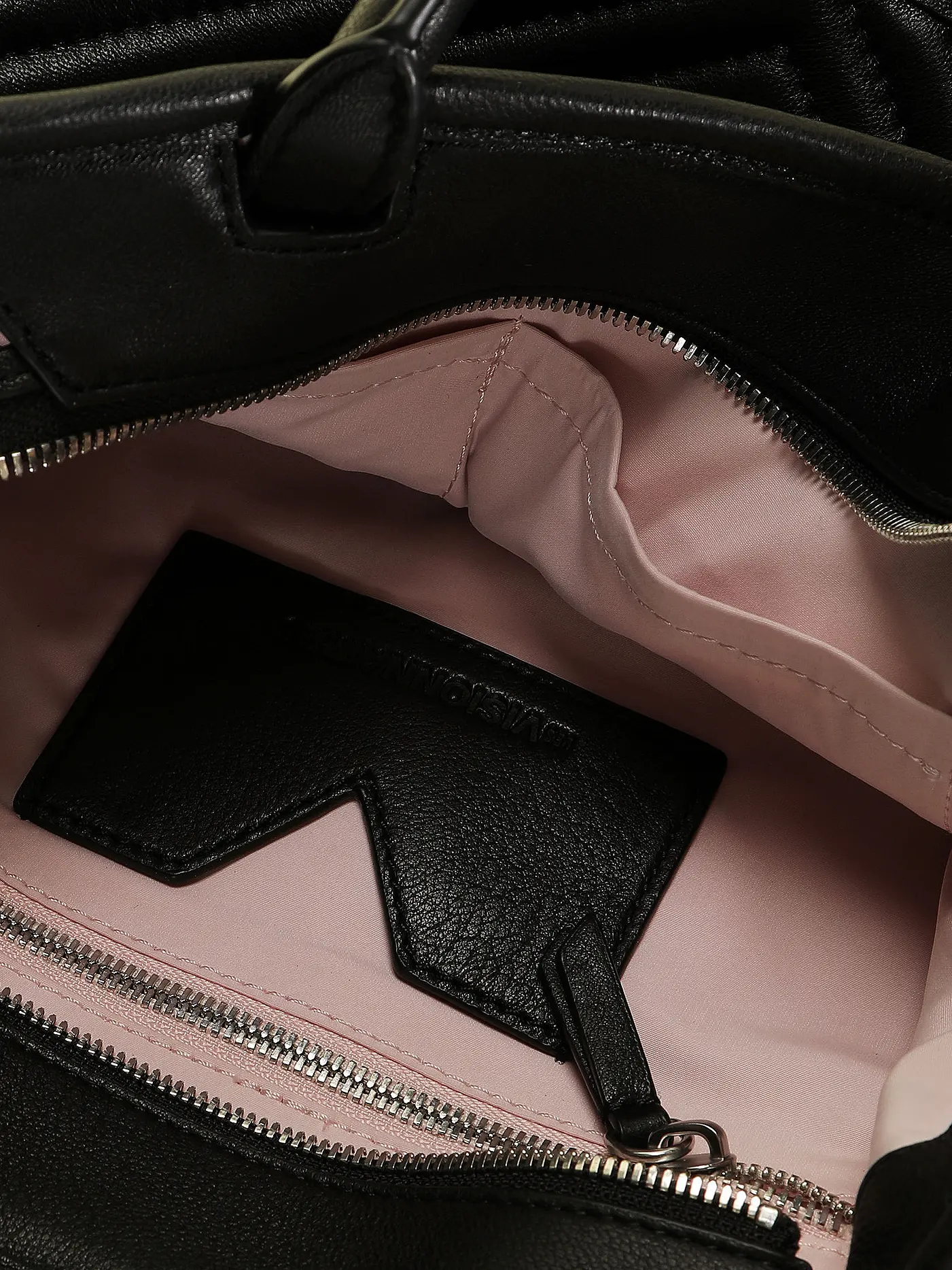 LES VISIONNAIRES | Ledertasche - Tot Bag LENA QUILTING | schwarz