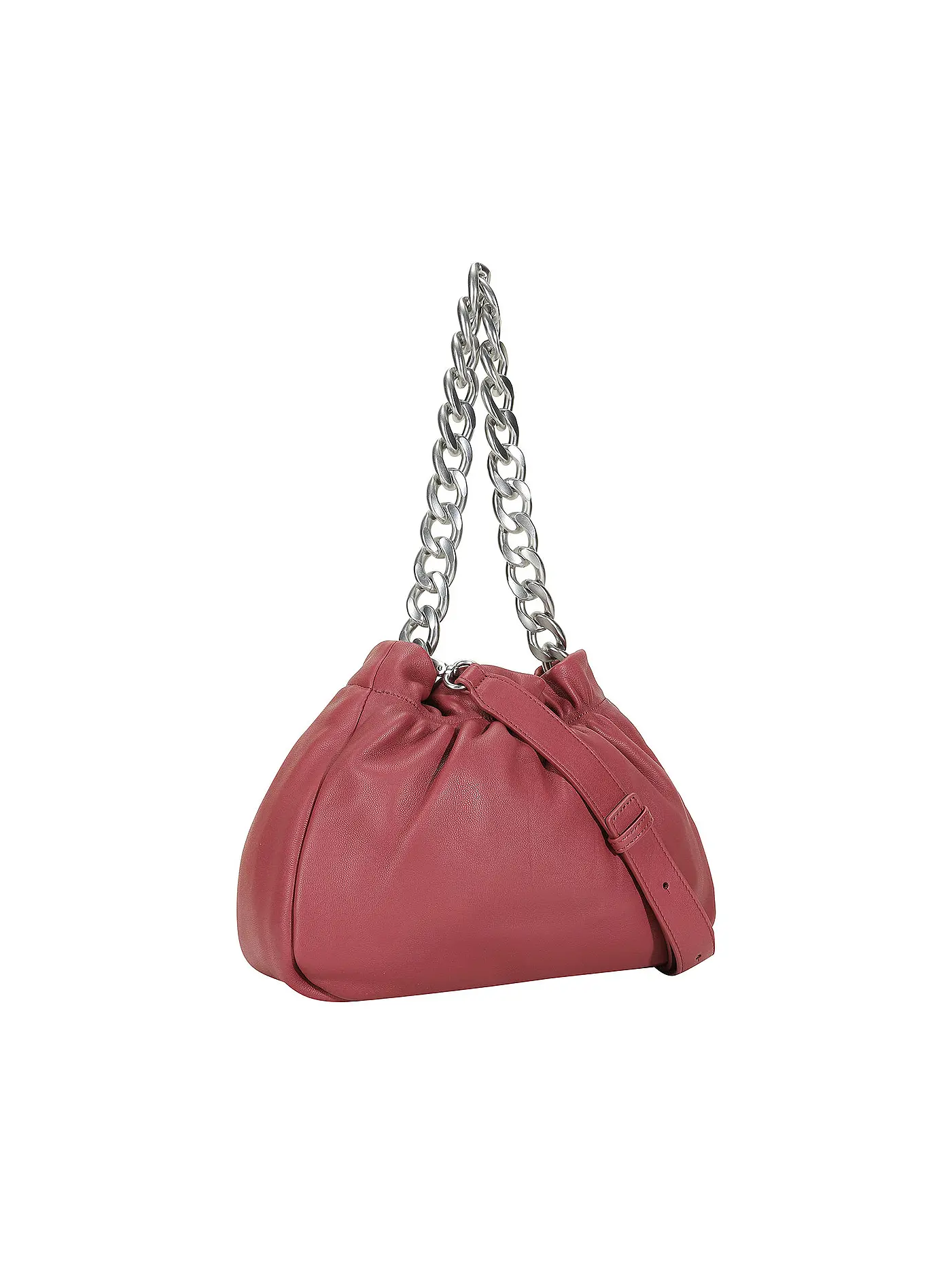 LES VISIONNAIRES | Ledertasche - Umhängetasche CAMILLE SILKY | pink