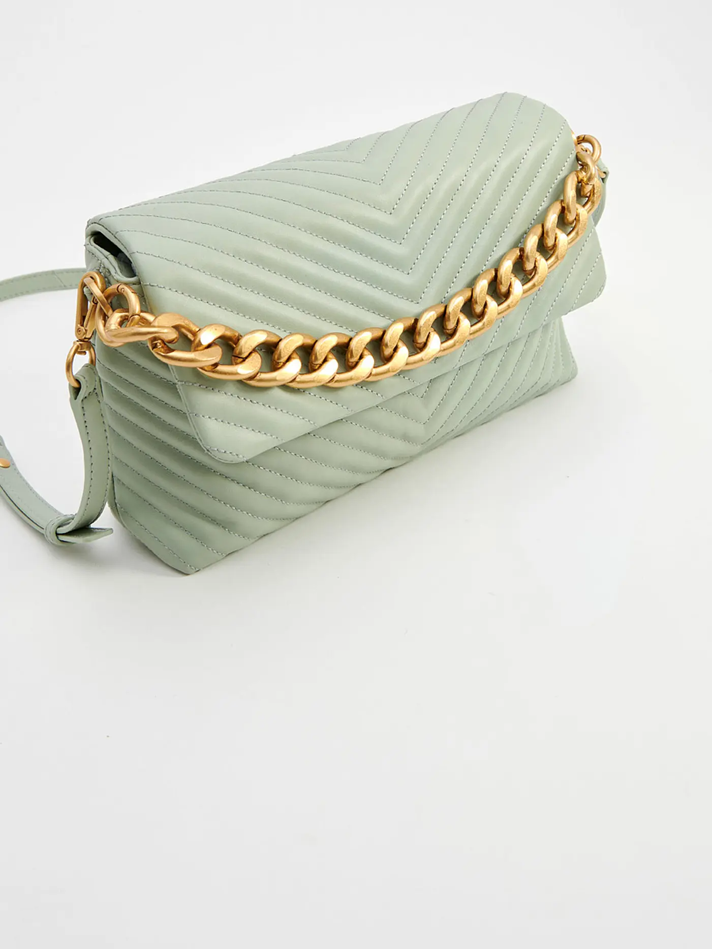 LES VISIONNAIRES | Ledertasche - Umhängetasche Coco | grün