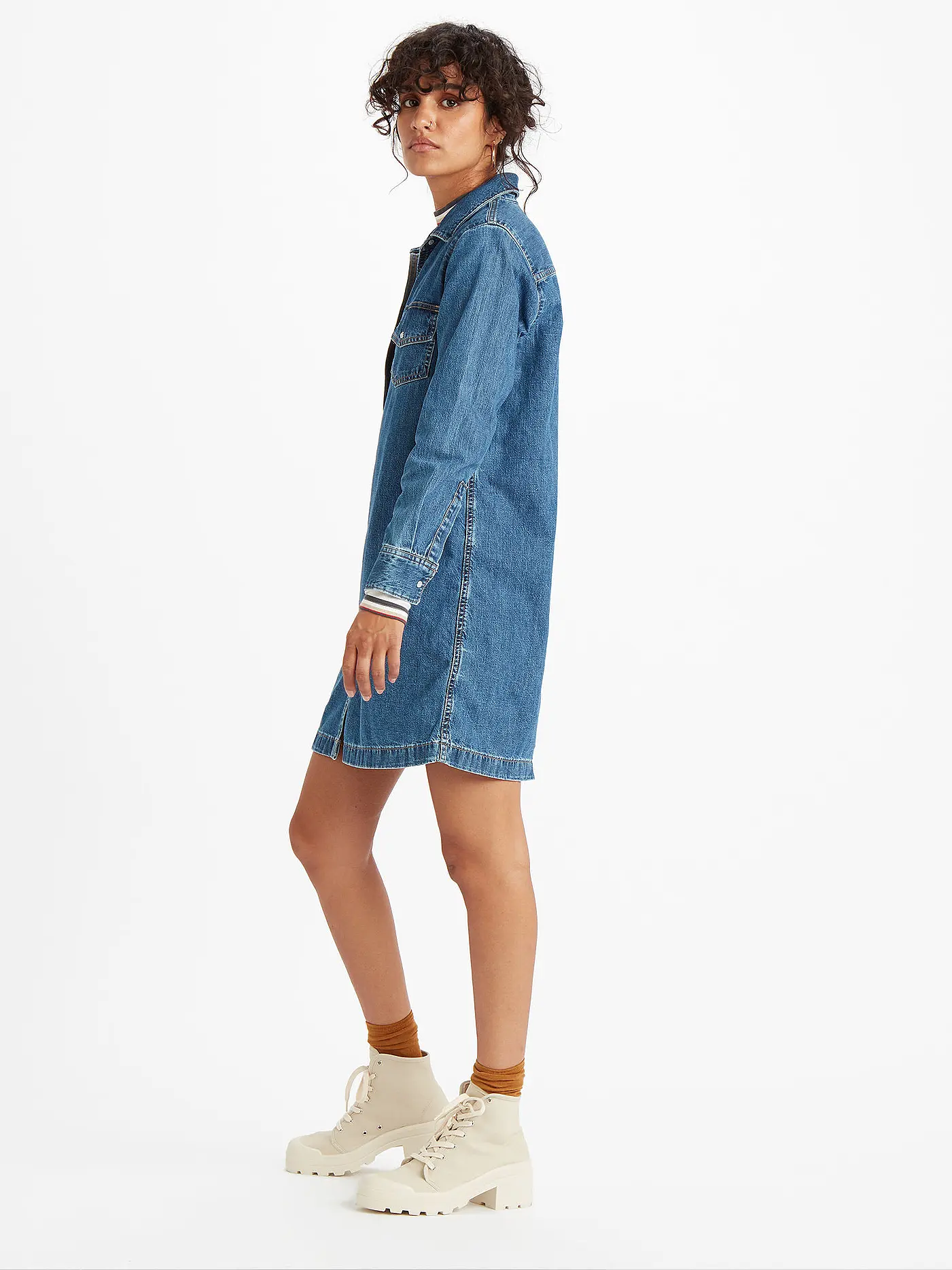 LEVI'S® | Hemdblusenkleid Selma | blau