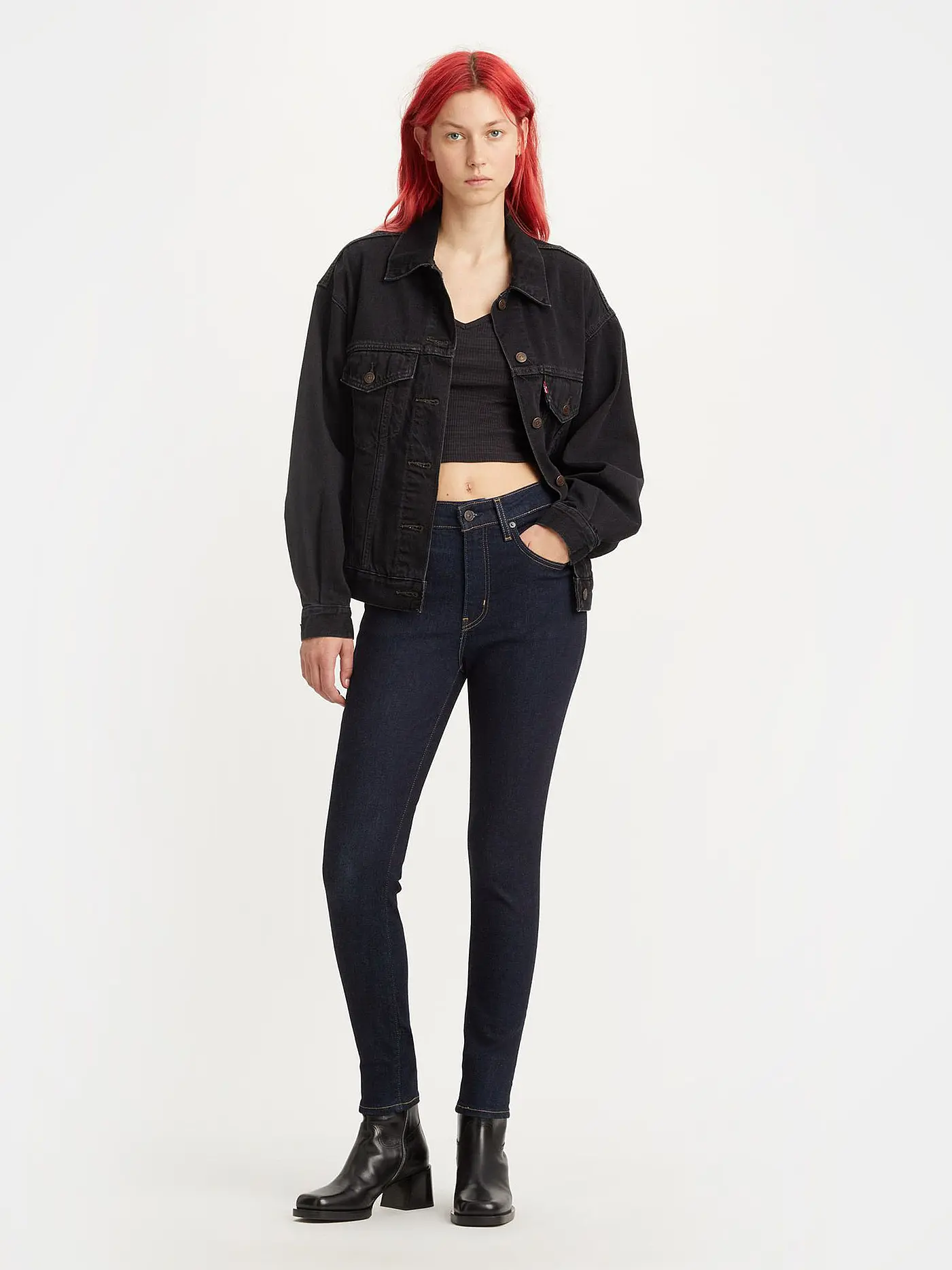 LEVI'S® | Highwaist Jeans Skinny Fit 721  | dunkelblau