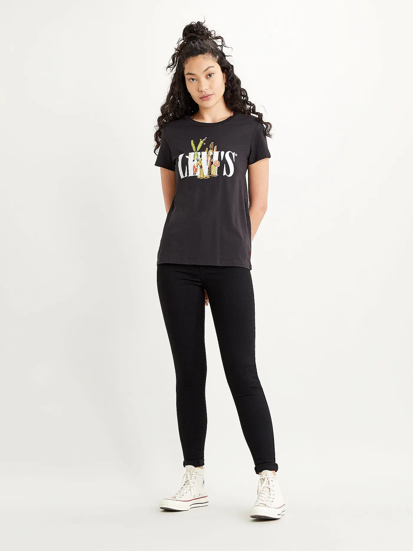 LEVI'S® | Jeans High-Super-Skinny-Fit MILE | schwarz